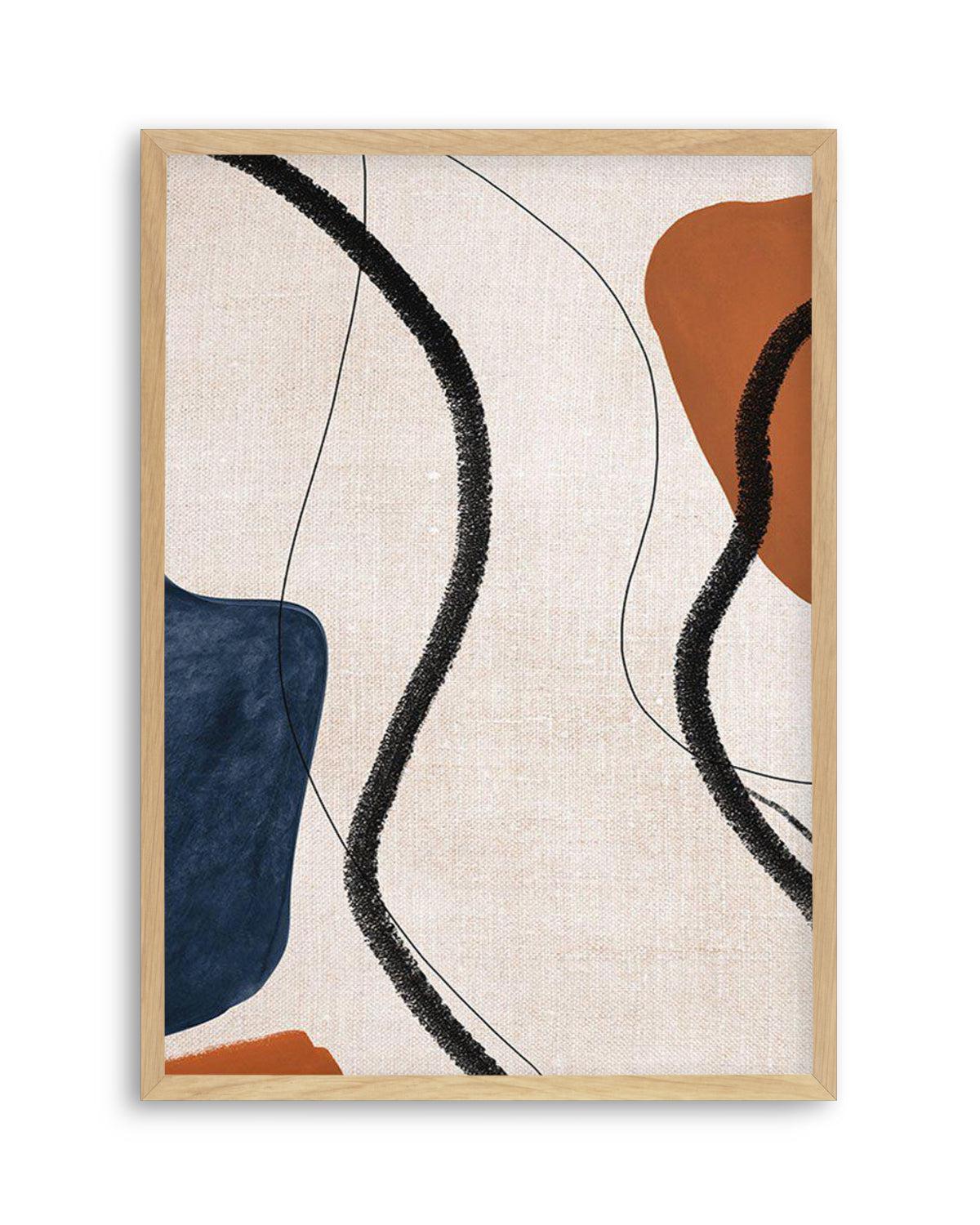 Abstract on Linen II Art Print