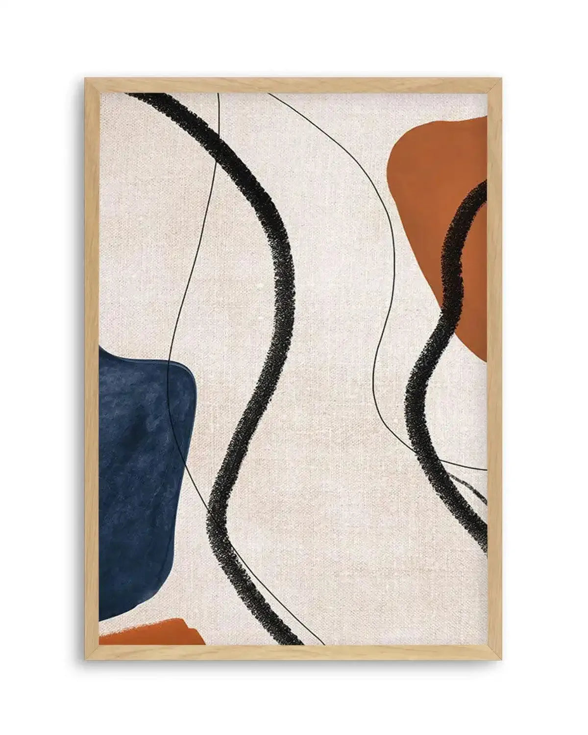 Abstract on Linen II Art Print from Olive et Oriel where you can shop wallpaper and artworks online
