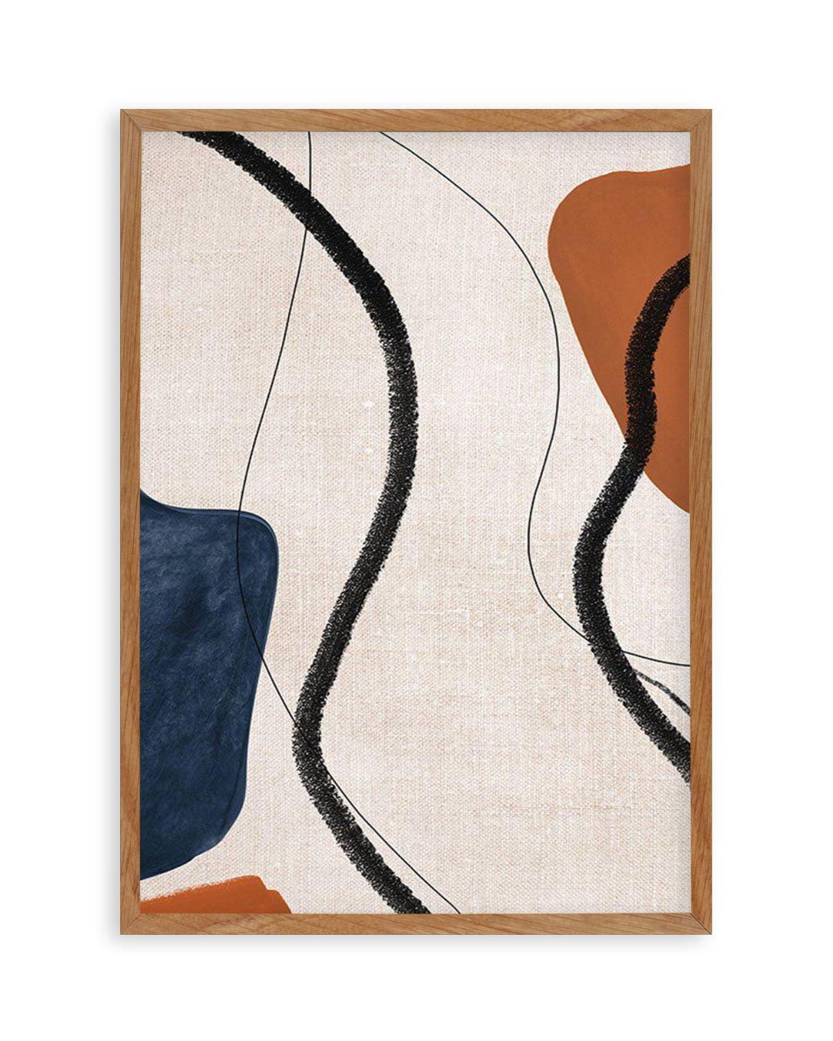 Abstract on Linen II Art Print