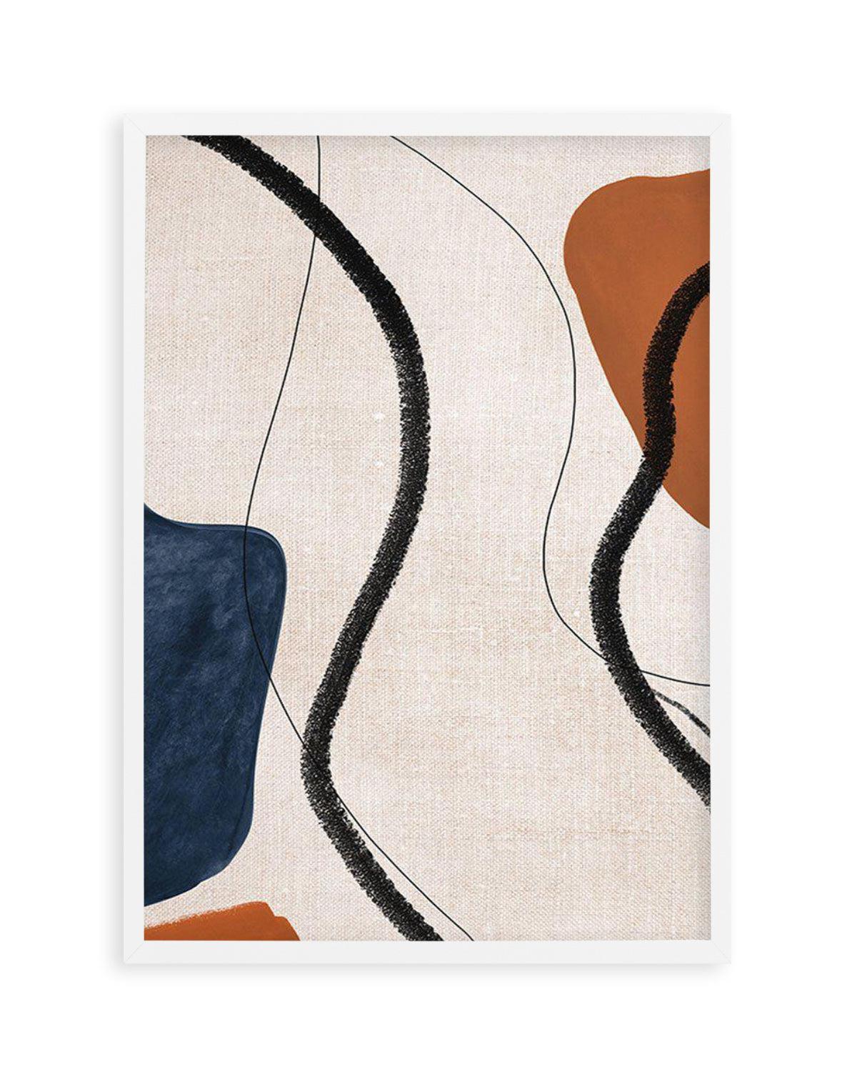 Abstract on Linen II Art Print