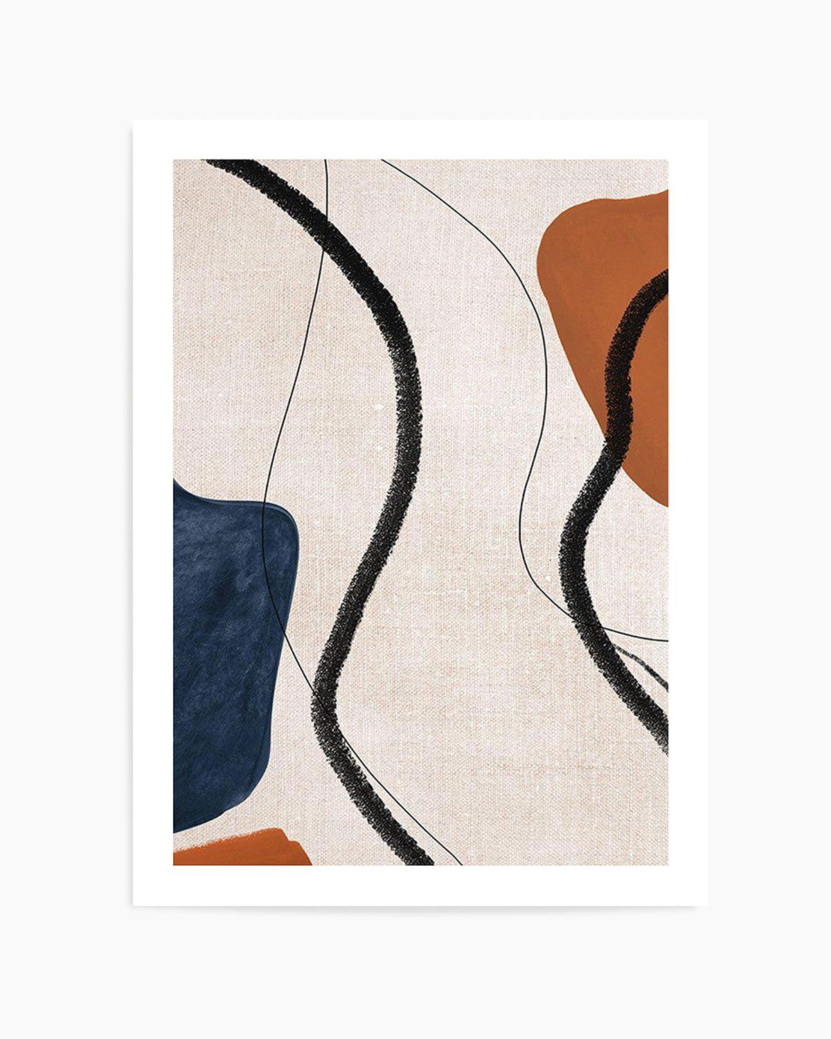 Abstract on Linen II Art Print