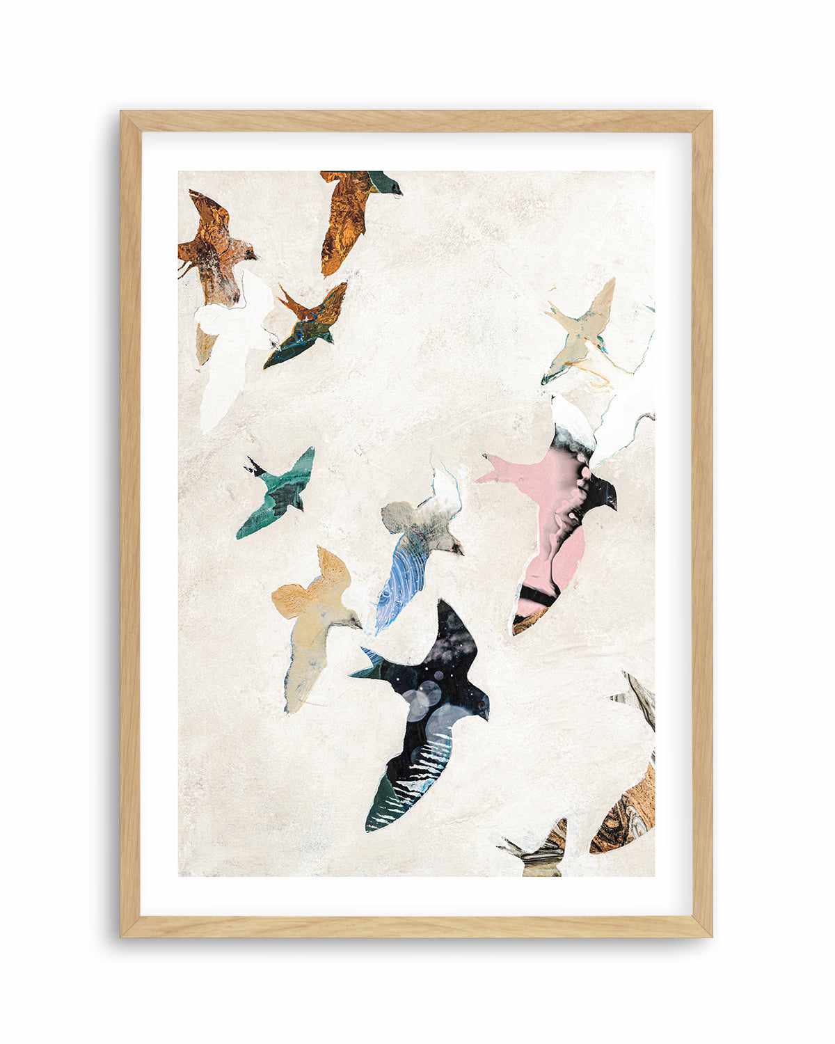 Abstract Birds II by Design Fabrikken Art Print