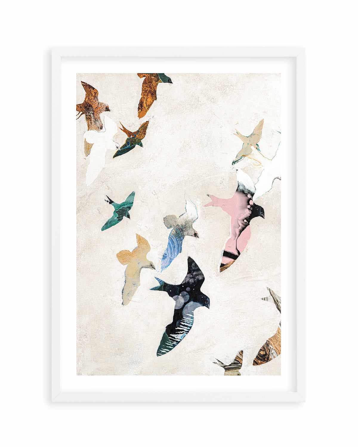 Abstract Birds II by Design Fabrikken Art Print