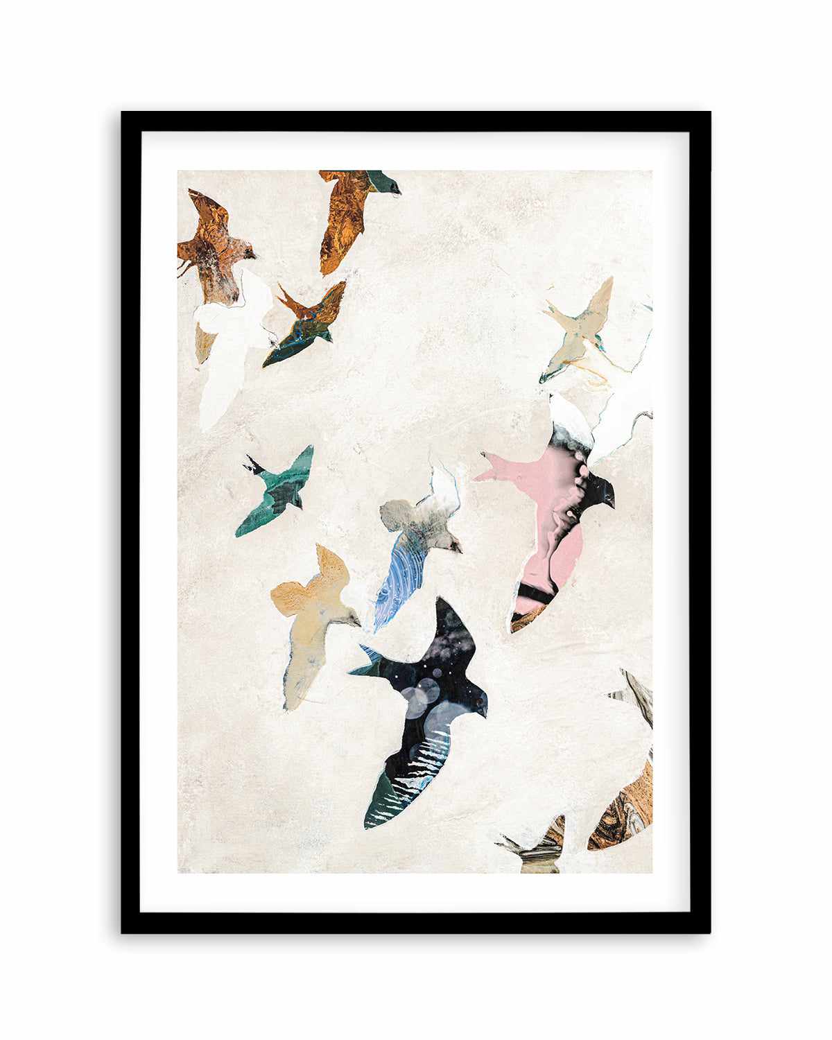 Abstract Birds II by Design Fabrikken Art Print