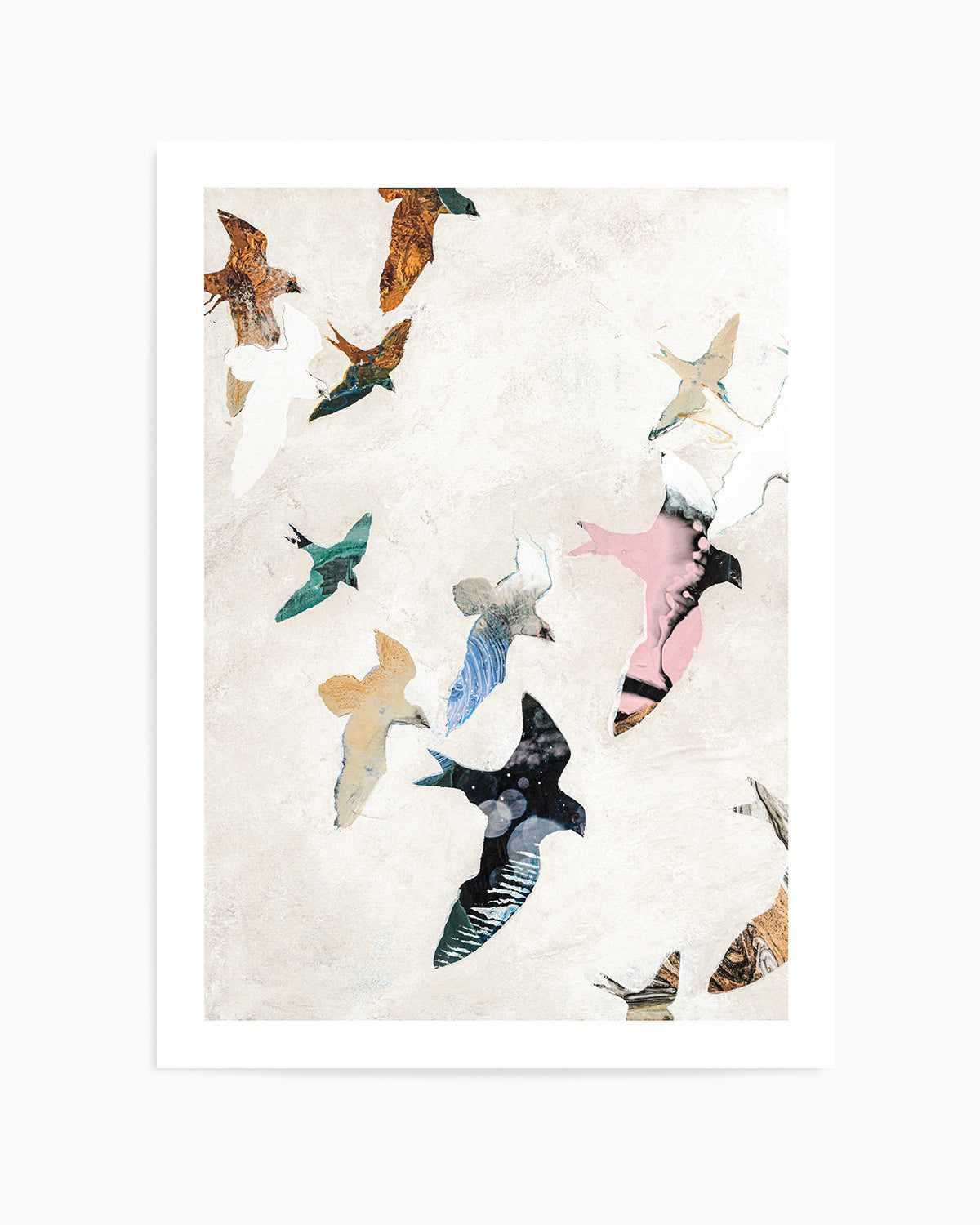 Abstract Birds II by Design Fabrikken Art Print