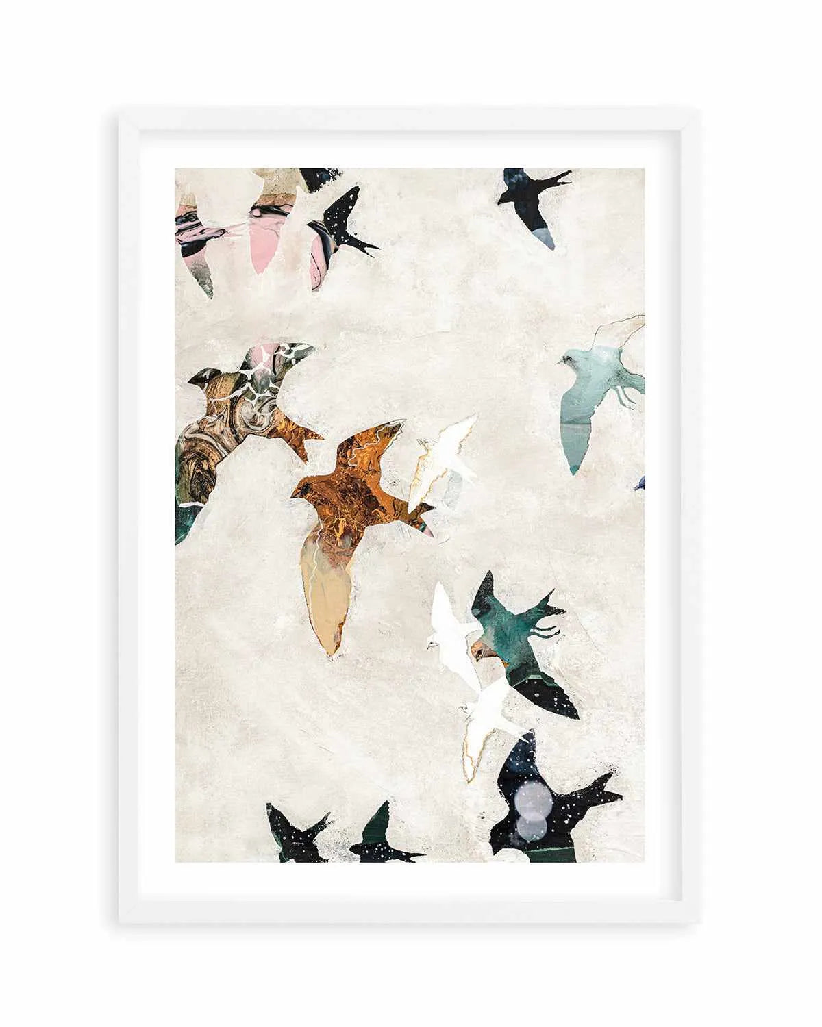 Abstract Birds I by Design Fabrikken Art Print from Olive et Oriel where you can shop wallpaper and artworks online