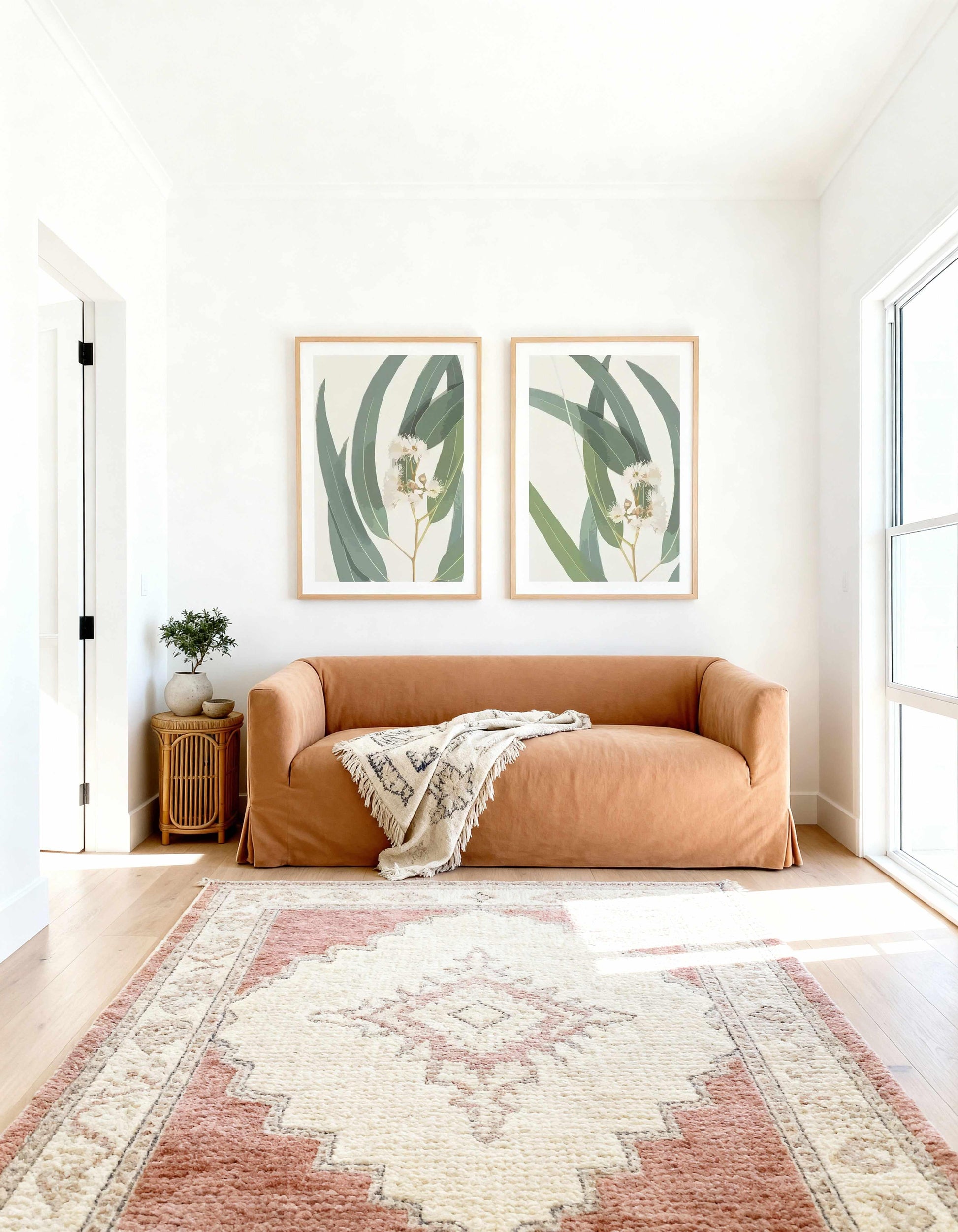 Abstract Eucalyptus I & II Art Print Set of 2 | Matching Wall Art from Olive et Oriel where you can shop wallpaper and artworks online