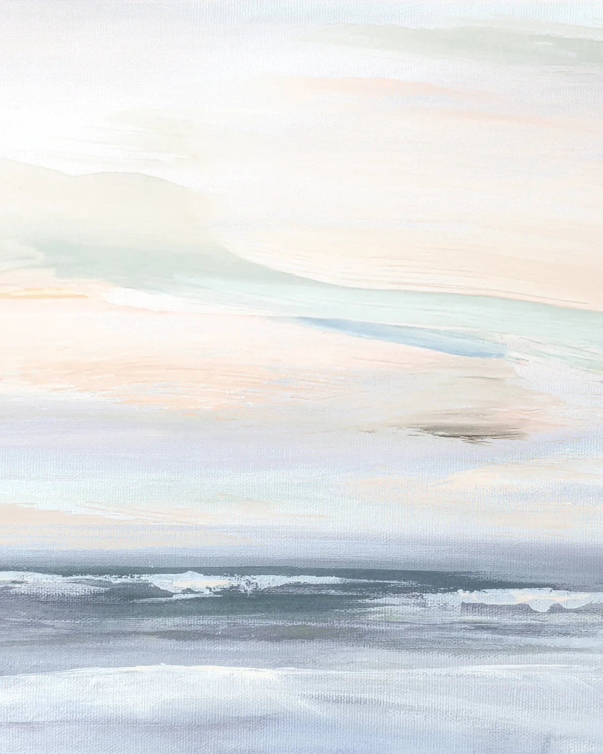 Abstract Painted Seascape Mural Wallpaper from Olive et Oriel where you can shop wallpaper and artworks online