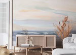 Abstract Painted Seascape Mural Wallpaper