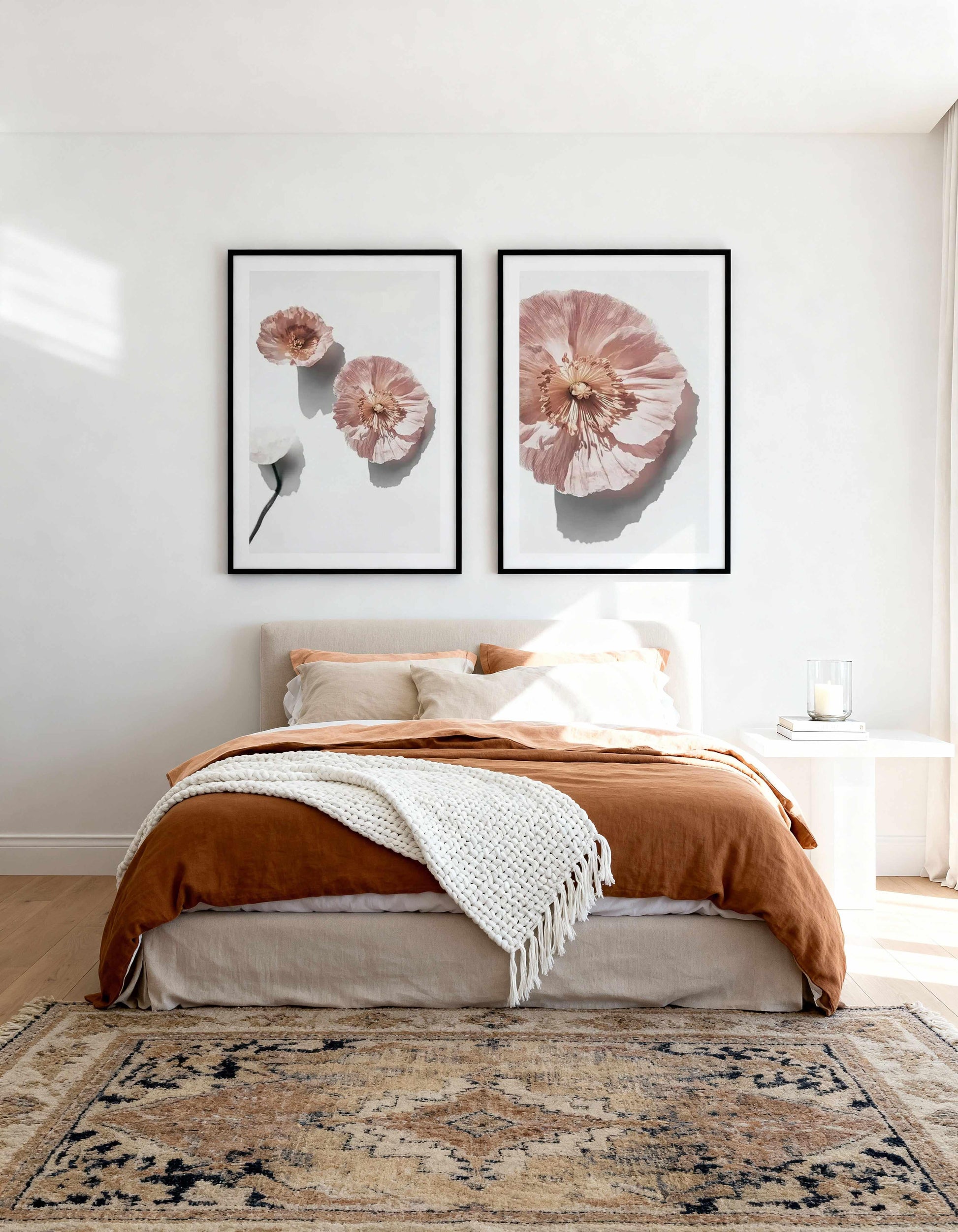 Abstract Poppies I & III Art Print Set of 2 | Matching Wall Art from Olive et Oriel where you can shop wallpaper and artworks online