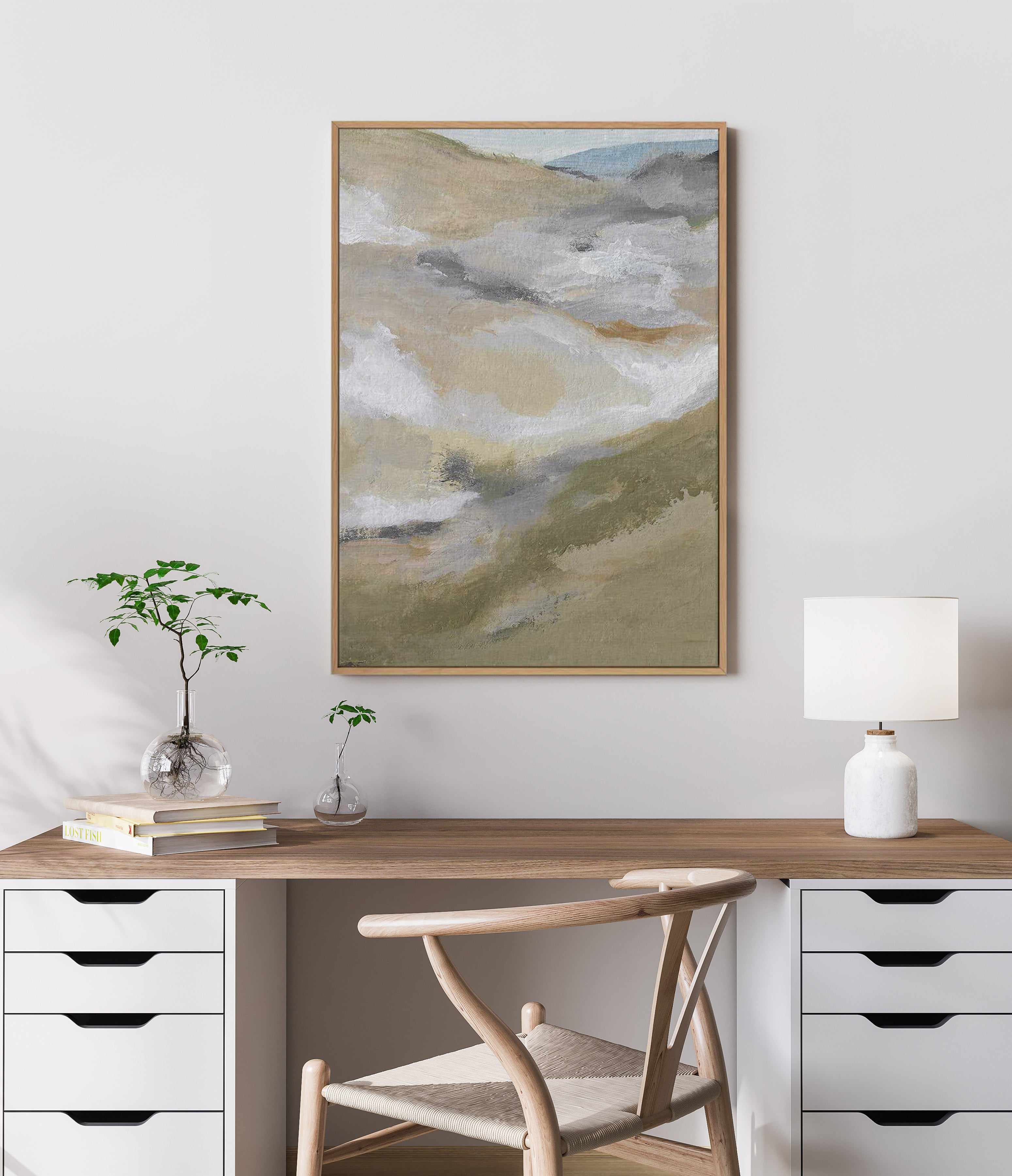 Abstract by Josephine Wianto | Framed Canvas Art Print