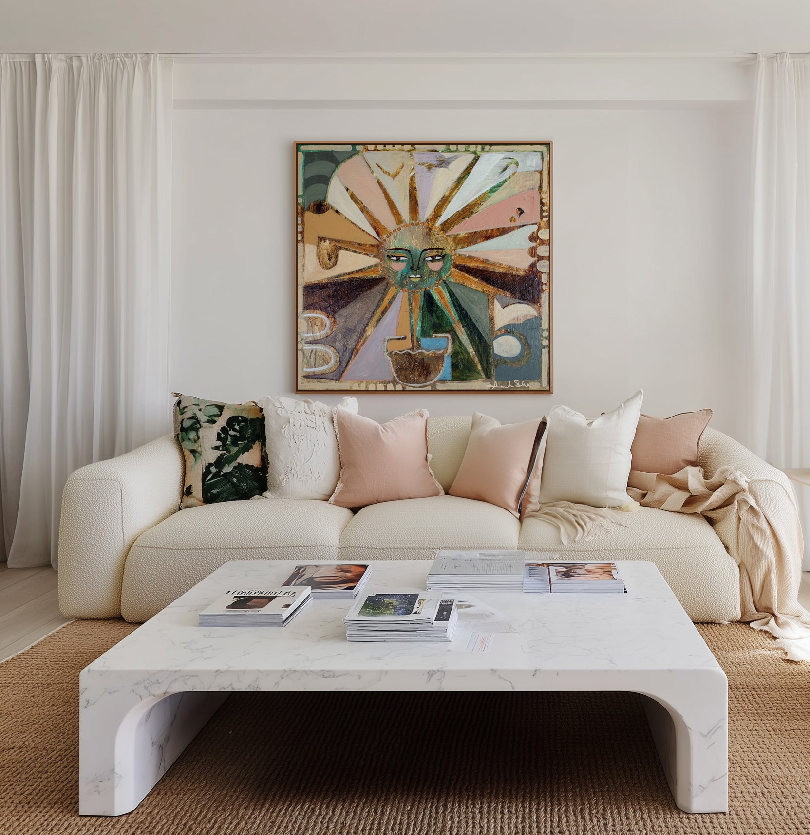 Abundance by Amanda Skye | Framed Canvas Art Print from Olive et Oriel where you can shop wallpaper and artworks online