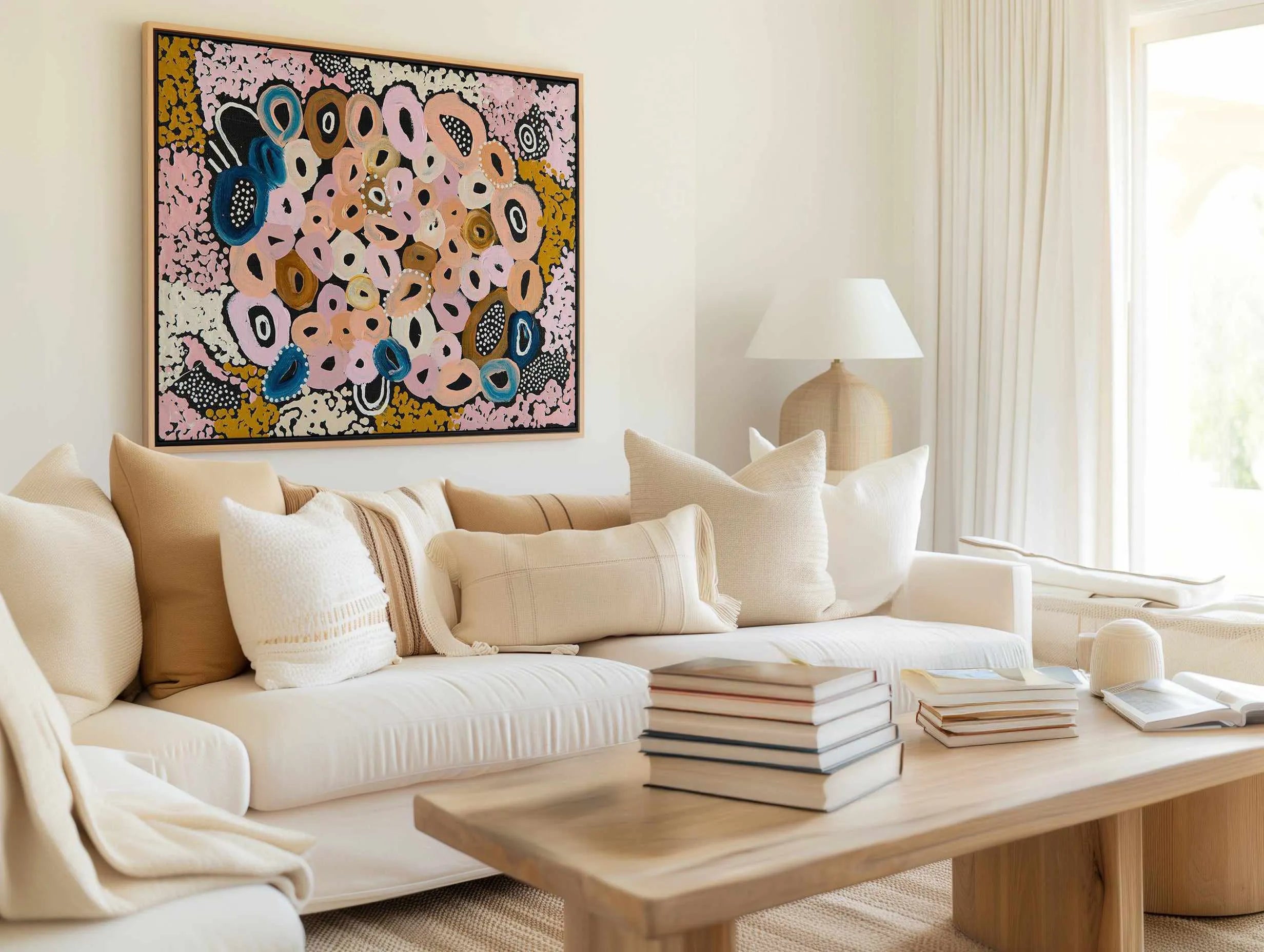 Abundance LS by Bri Chelman | Framed Canvas Art Print from Olive et Oriel where you can shop wallpaper and artworks online