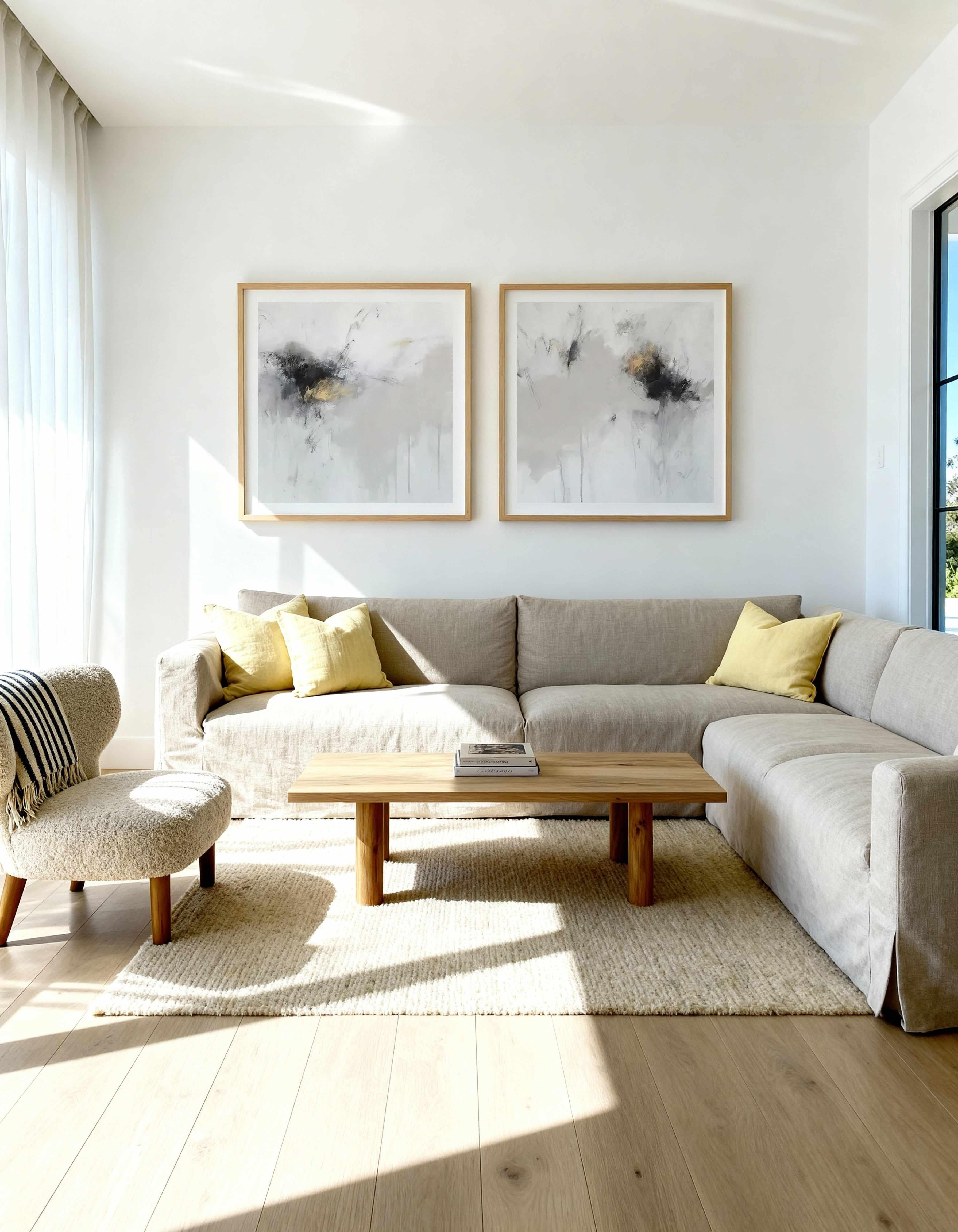 Abyss Square I & II Art Print Set of 2 | Matching Wall Art