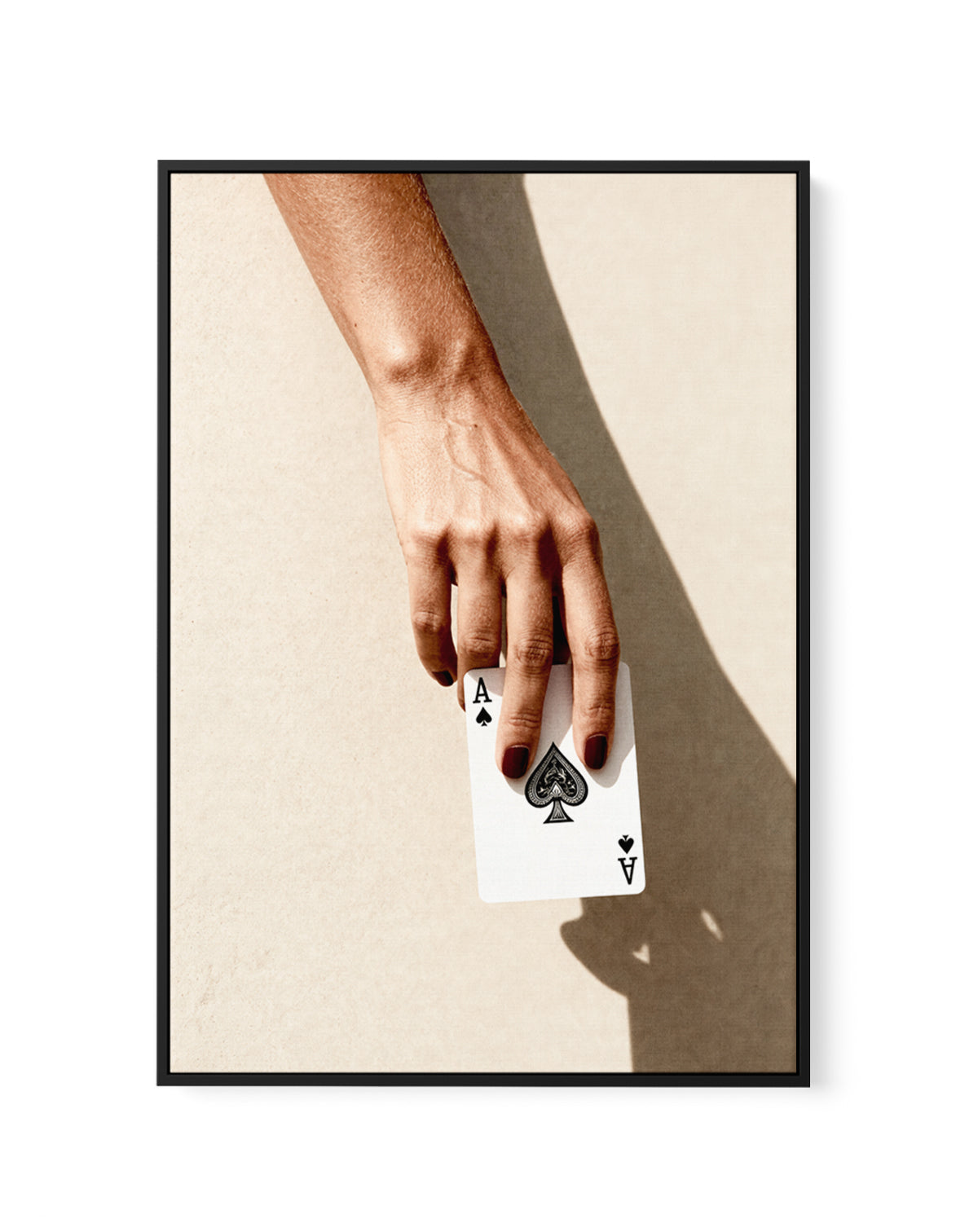 Ace of Spades | Framed Canvas Art Print from Olive et Oriel where you can shop wallpaper and artworks online