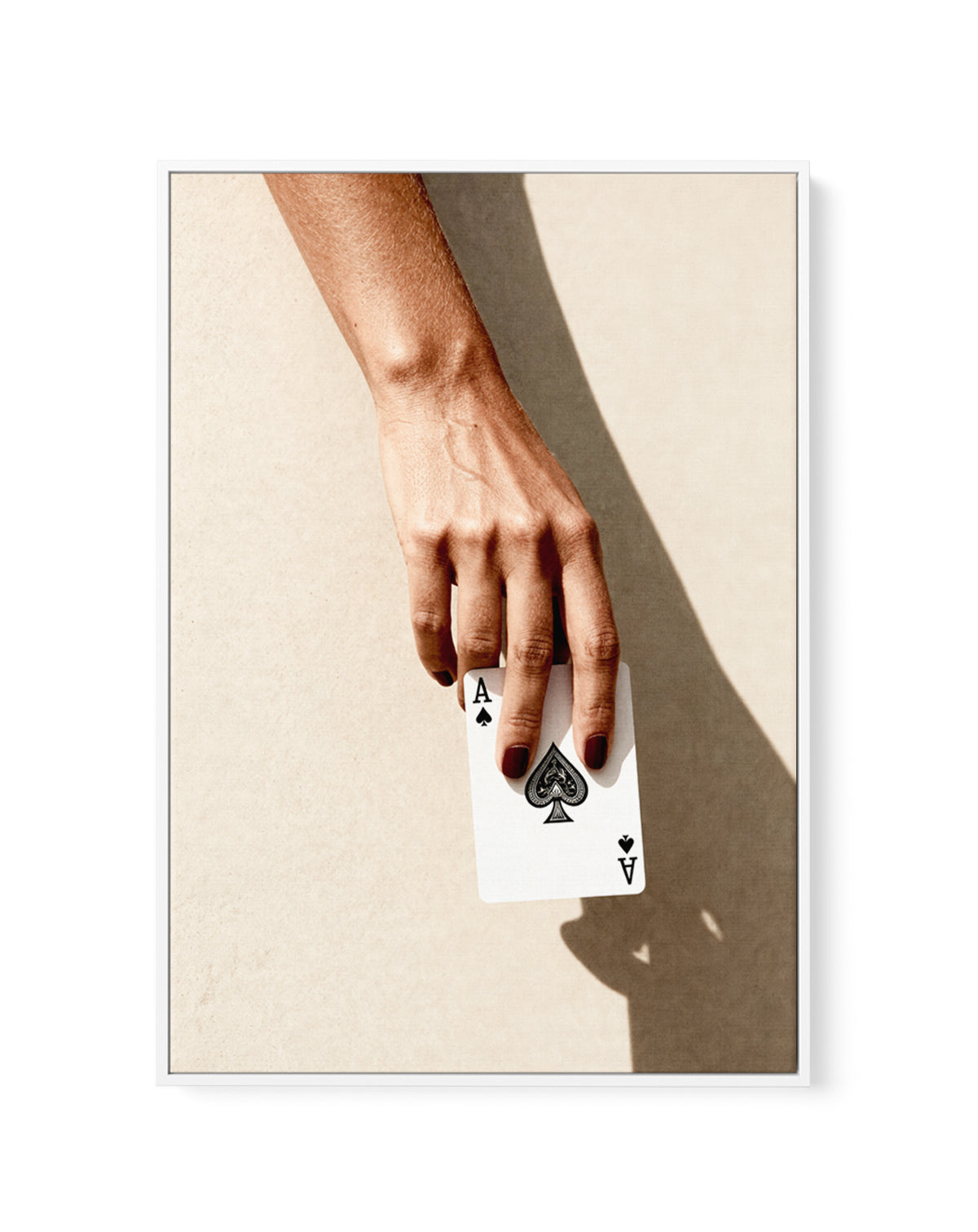 Ace of Spades | Framed Canvas Art Print from Olive et Oriel where you can shop wallpaper and artworks online