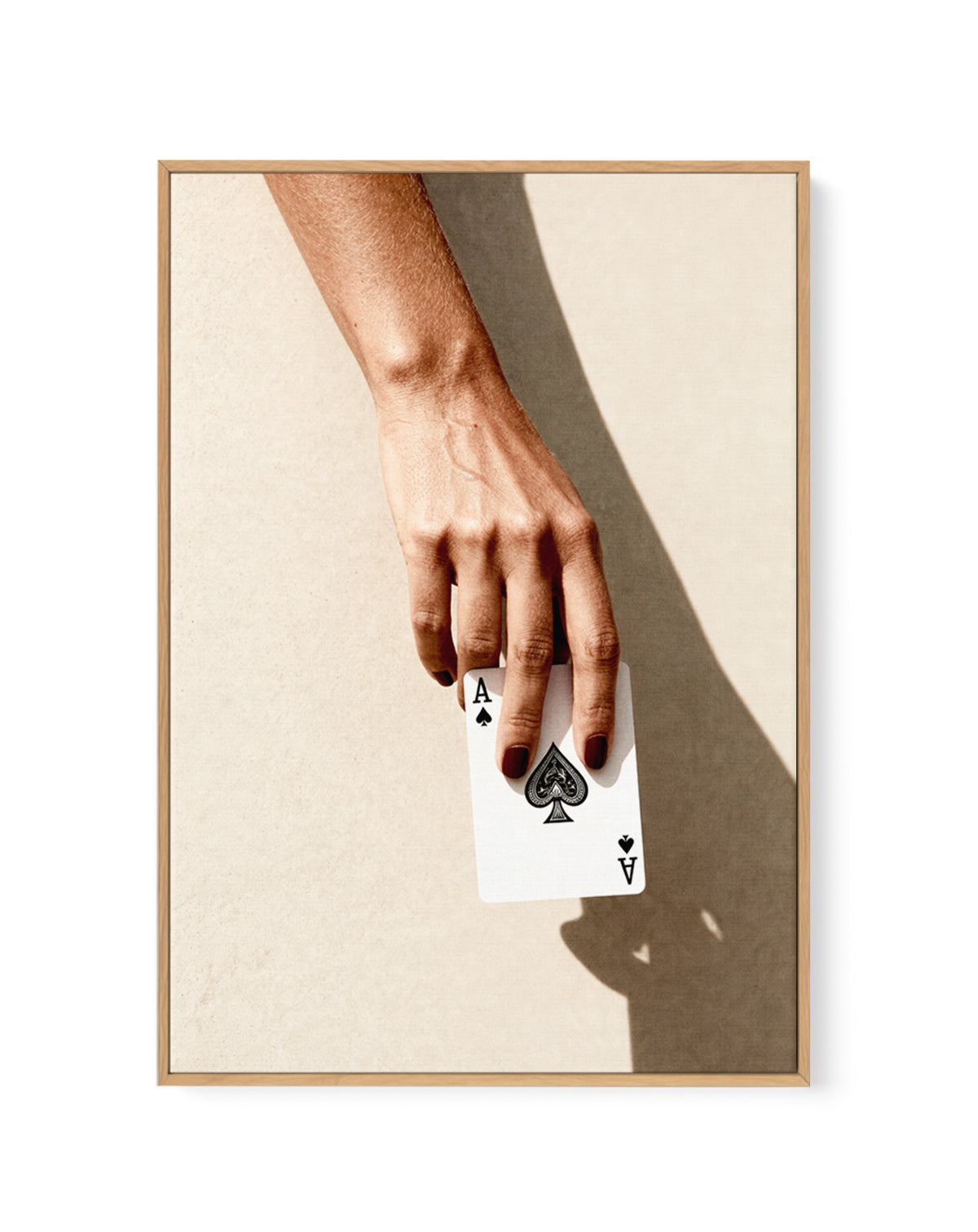 Ace of Spades | Framed Canvas Art Print from Olive et Oriel where you can shop wallpaper and artworks online