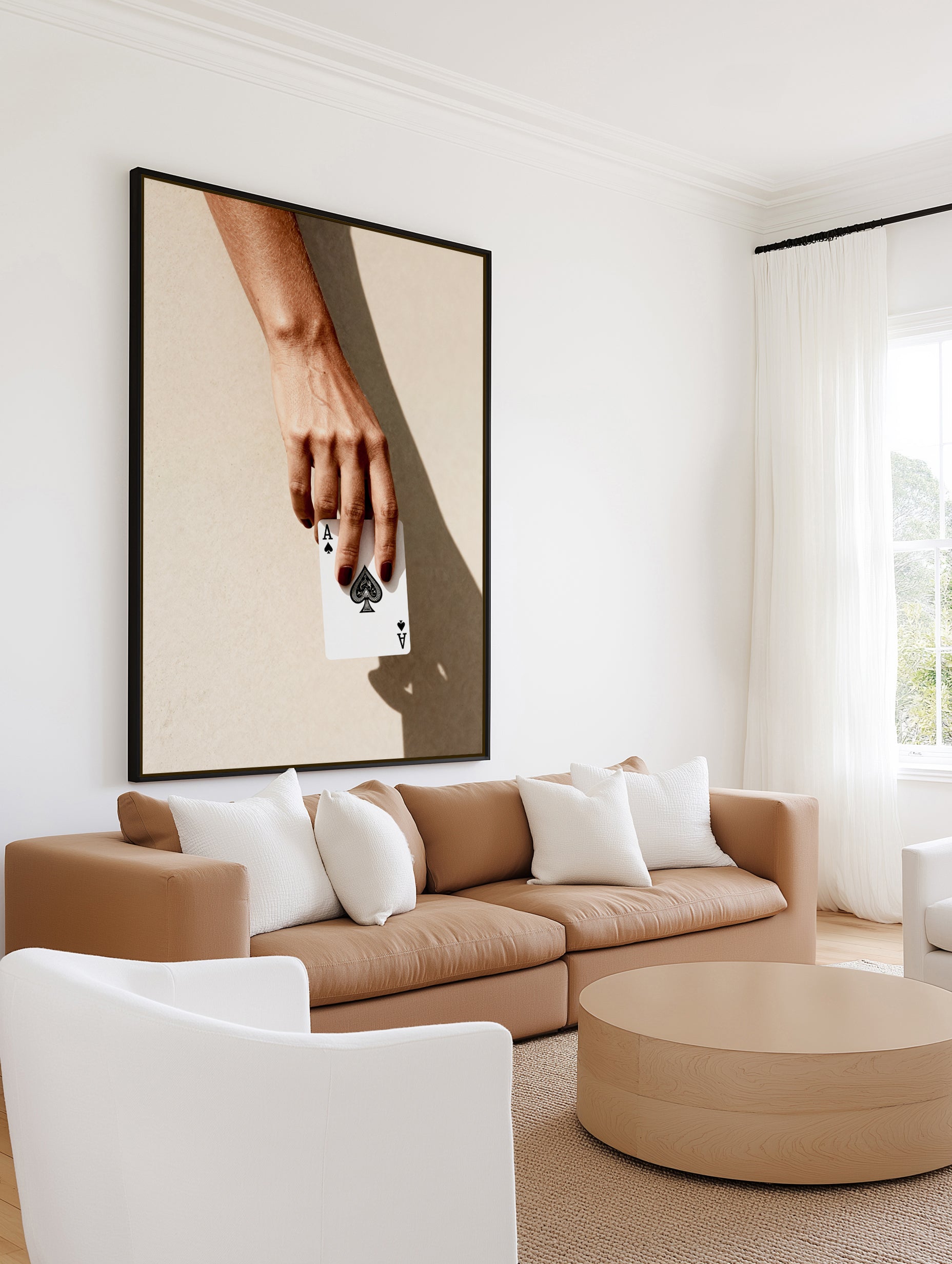 Ace of Spades | Framed Canvas Art Print from Olive et Oriel where you can shop wallpaper and artworks online