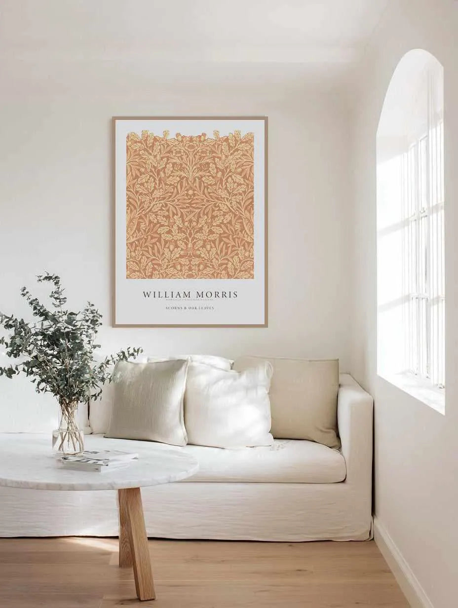 Acorns & Oak Leaves by William Morris Art Print from Olive et Oriel where you can shop wallpaper and artworks online
