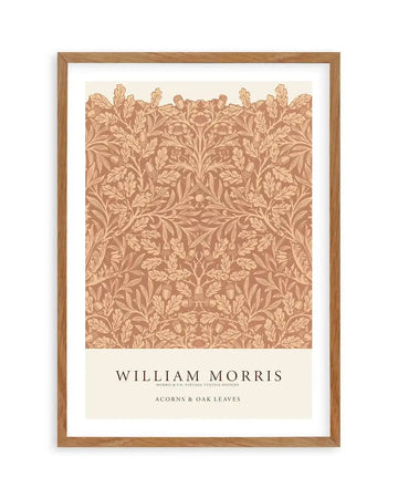 Acorns & Oak Leaves by William Morris Art Print from Olive et Oriel where you can shop wallpaper and artworks online