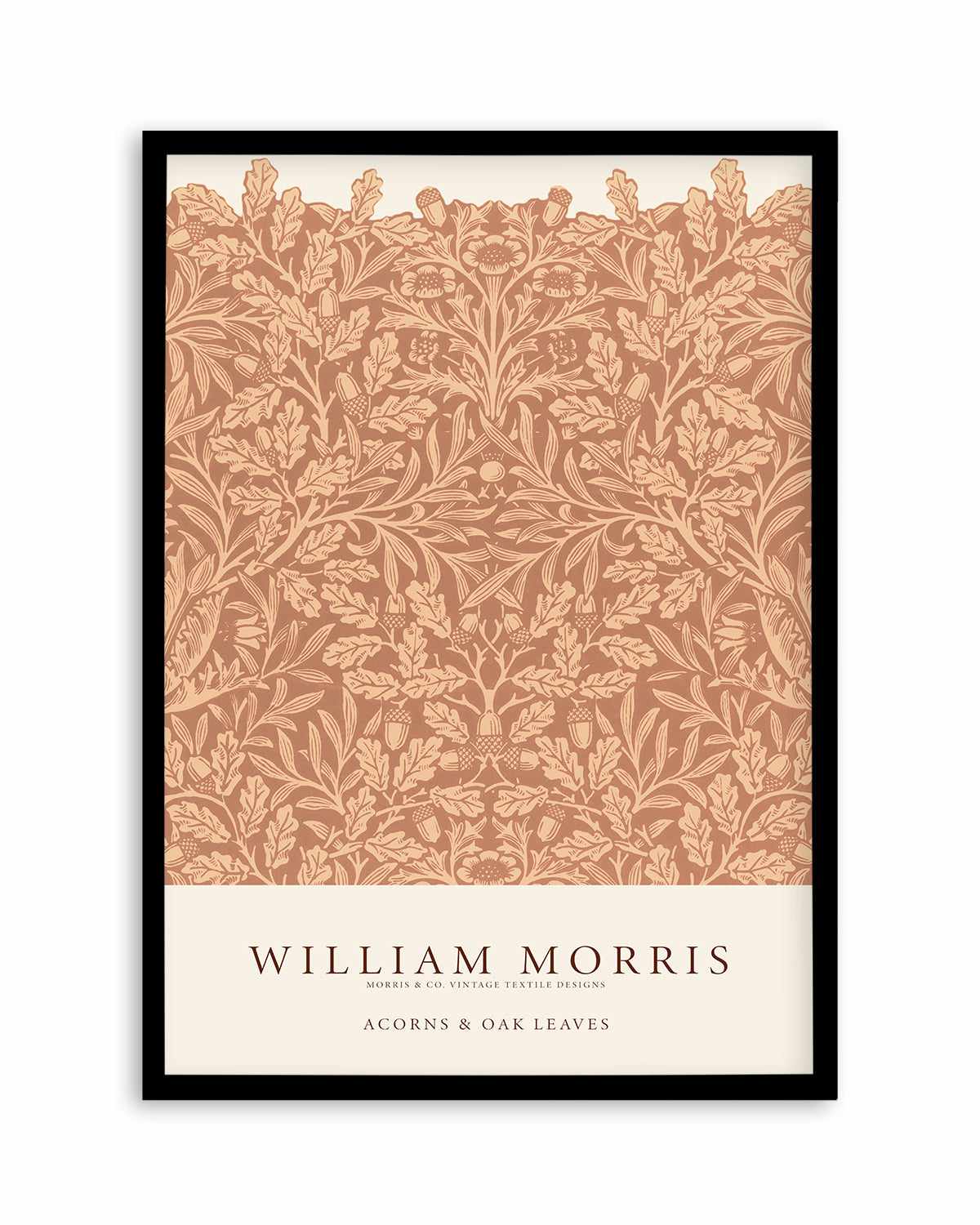 Acorns & Oak Leaves by William Morris Art Print