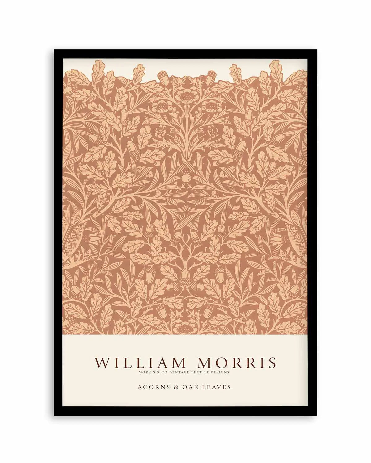 Acorns & Oak Leaves by William Morris Art Print from Olive et Oriel where you can shop wallpaper and artworks online