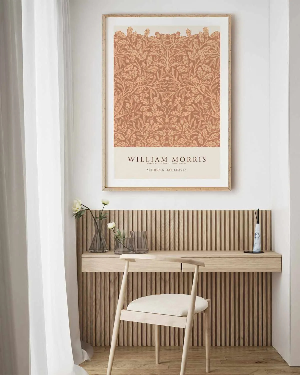 Acorns & Oak Leaves by William Morris Art Print from Olive et Oriel where you can shop wallpaper and artworks online