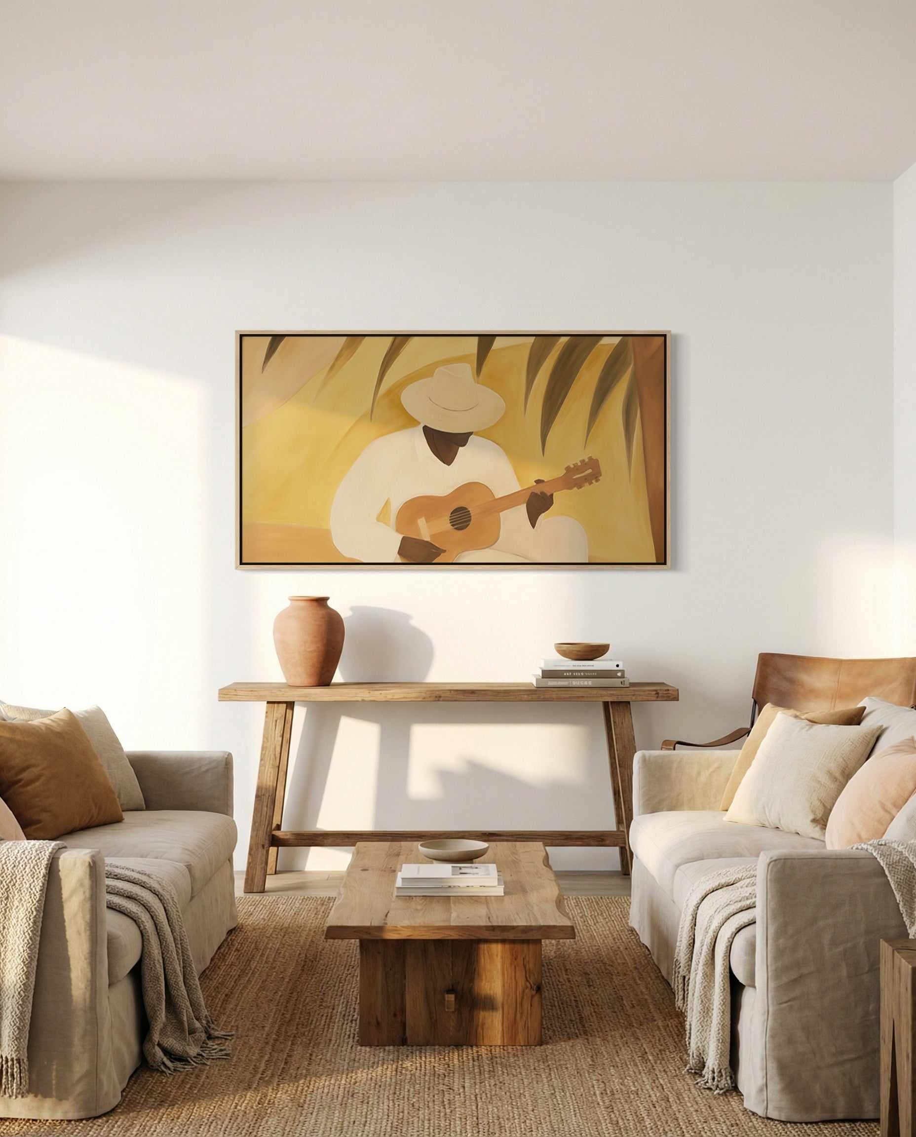 Acoustic Sessions | Panoramic Canvas Art Print from Olive et Oriel where you can shop wallpaper and artworks online