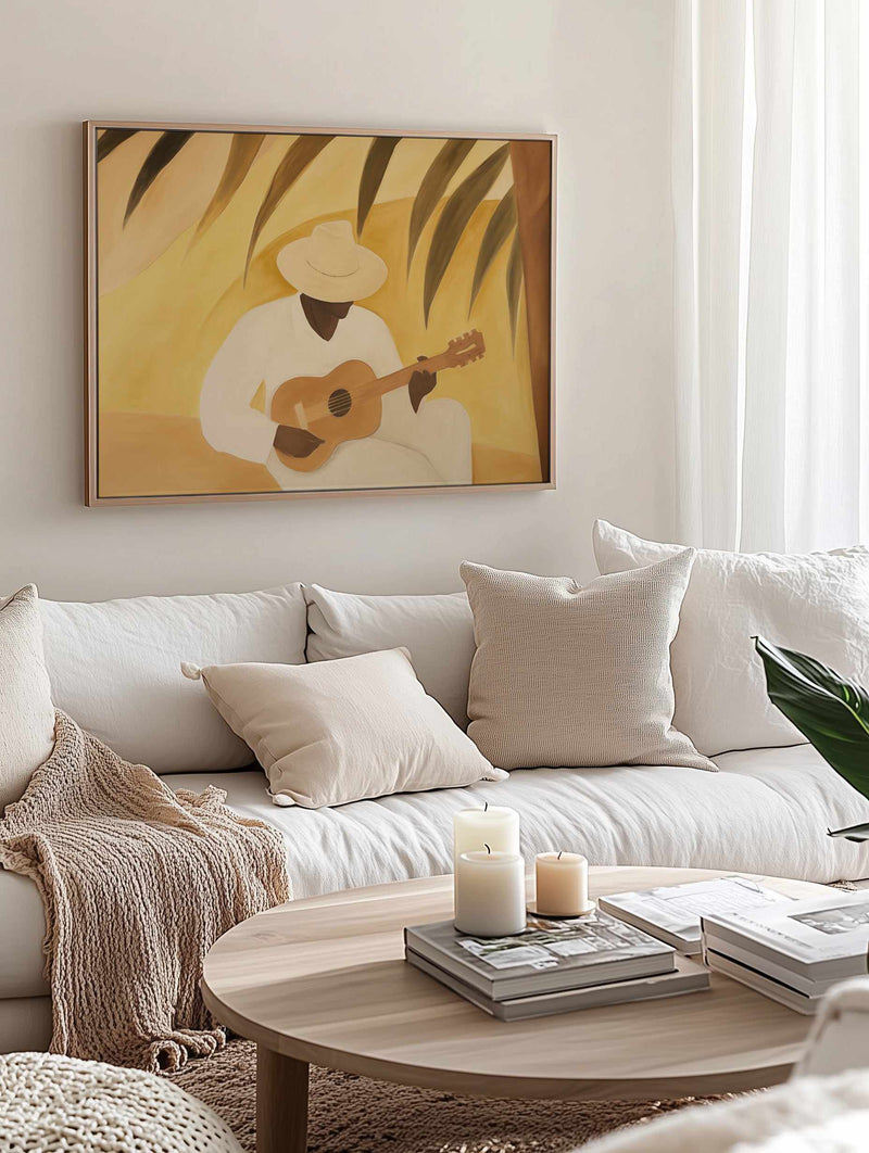 Acoustic Sessions I | Framed Canvas Art Print from Olive et Oriel where you can shop wallpaper and artworks online