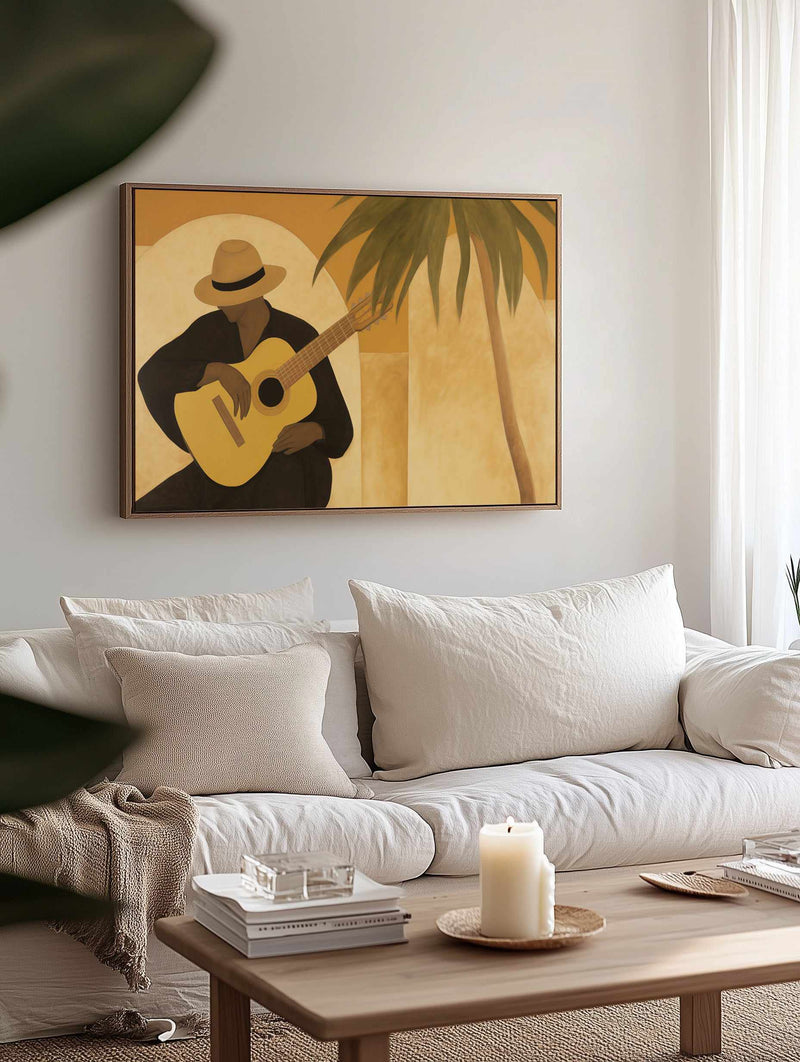 Acoustic Sessions II | Framed Canvas Art Print from Olive et Oriel where you can shop wallpaper and artworks online
