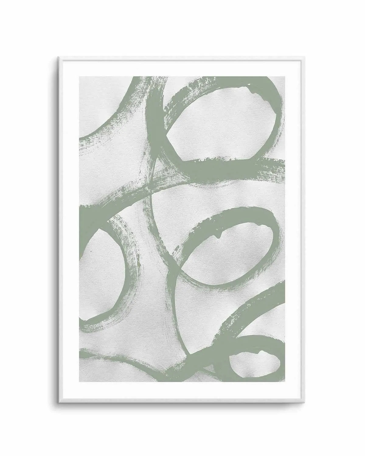 Acrylic Abstract I in Sage Art Print from Olive et Oriel where you can shop wallpaper and artworks online