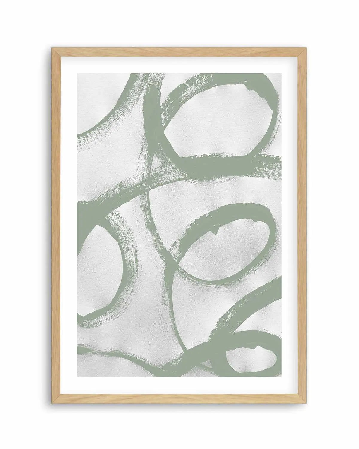 Acrylic Abstract I in Sage Art Print from Olive et Oriel where you can shop wallpaper and artworks online