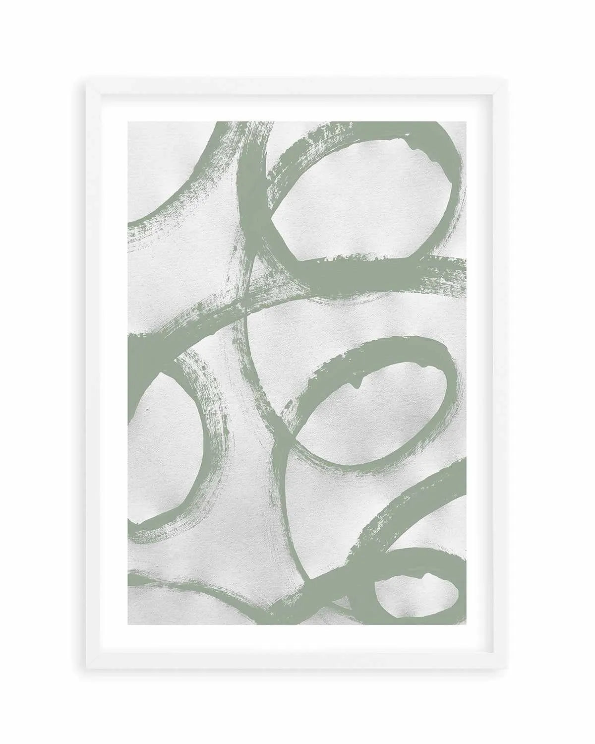 Acrylic Abstract I in Sage Art Print from Olive et Oriel where you can shop wallpaper and artworks online