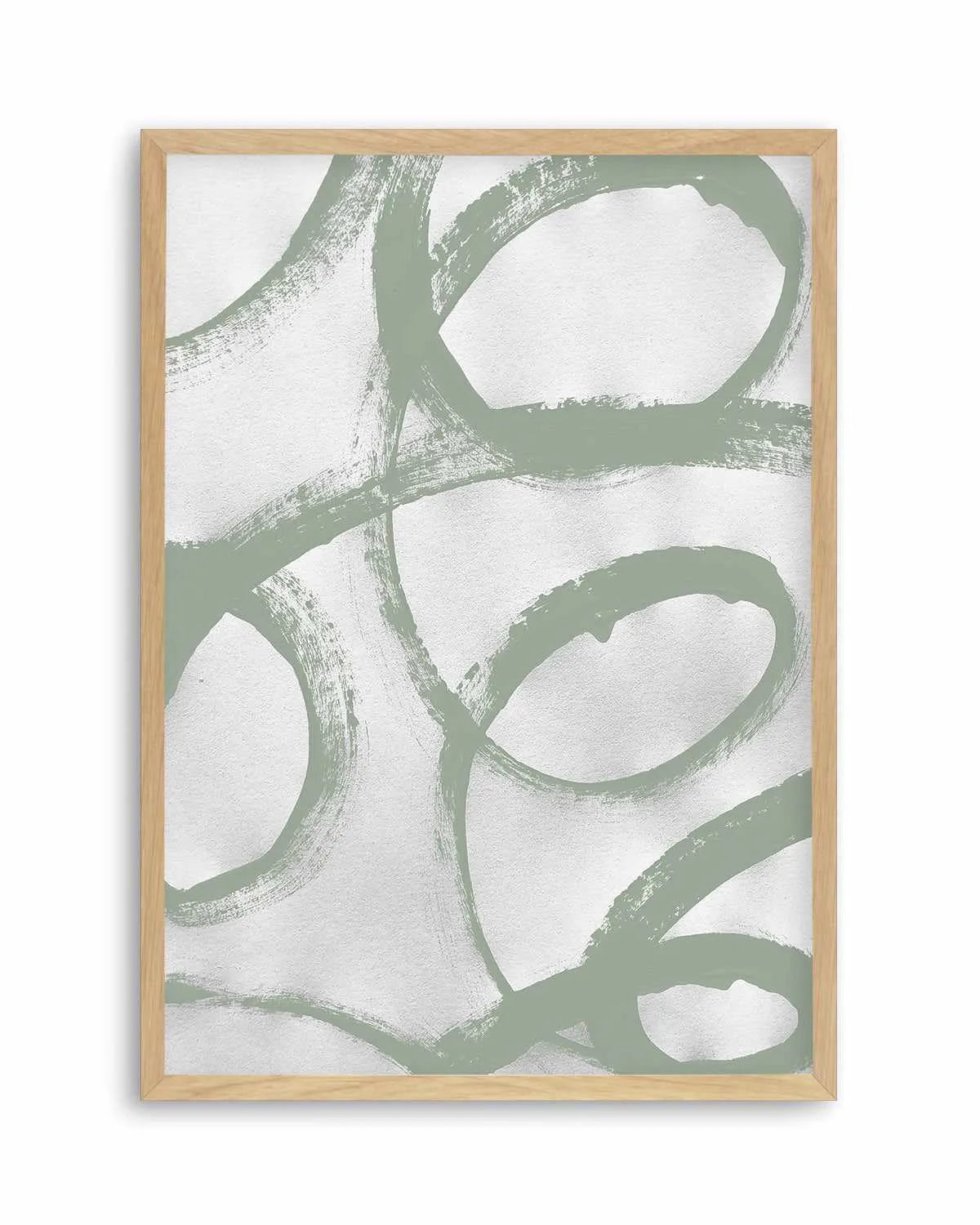Acrylic Abstract I in Sage Art Print from Olive et Oriel where you can shop wallpaper and artworks online