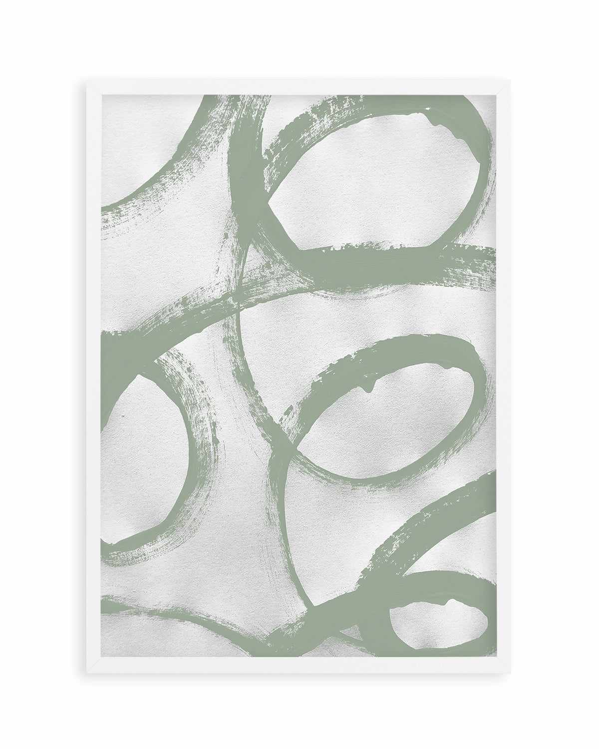 Acrylic Abstract I in Sage Art Print