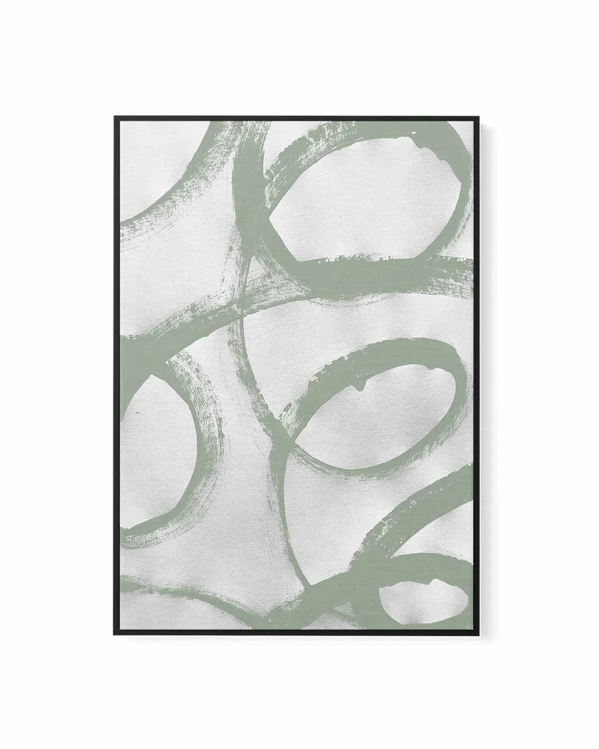 Acrylic Abstract I in Sage | Framed Canvas Art Print from Olive et Oriel where you can shop wallpaper and artworks online
