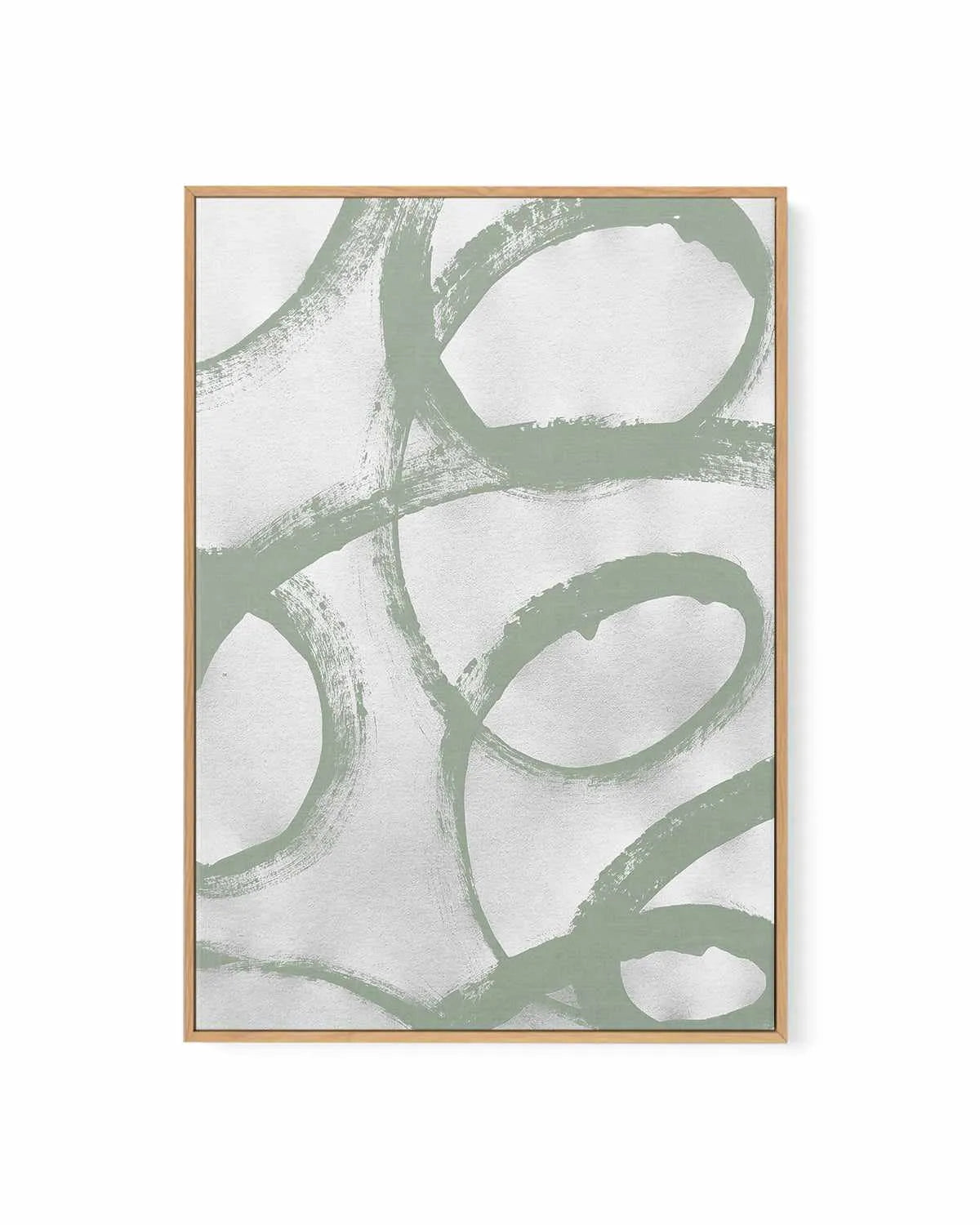 Acrylic Abstract I in Sage | Framed Canvas Art Print from Olive et Oriel where you can shop wallpaper and artworks online