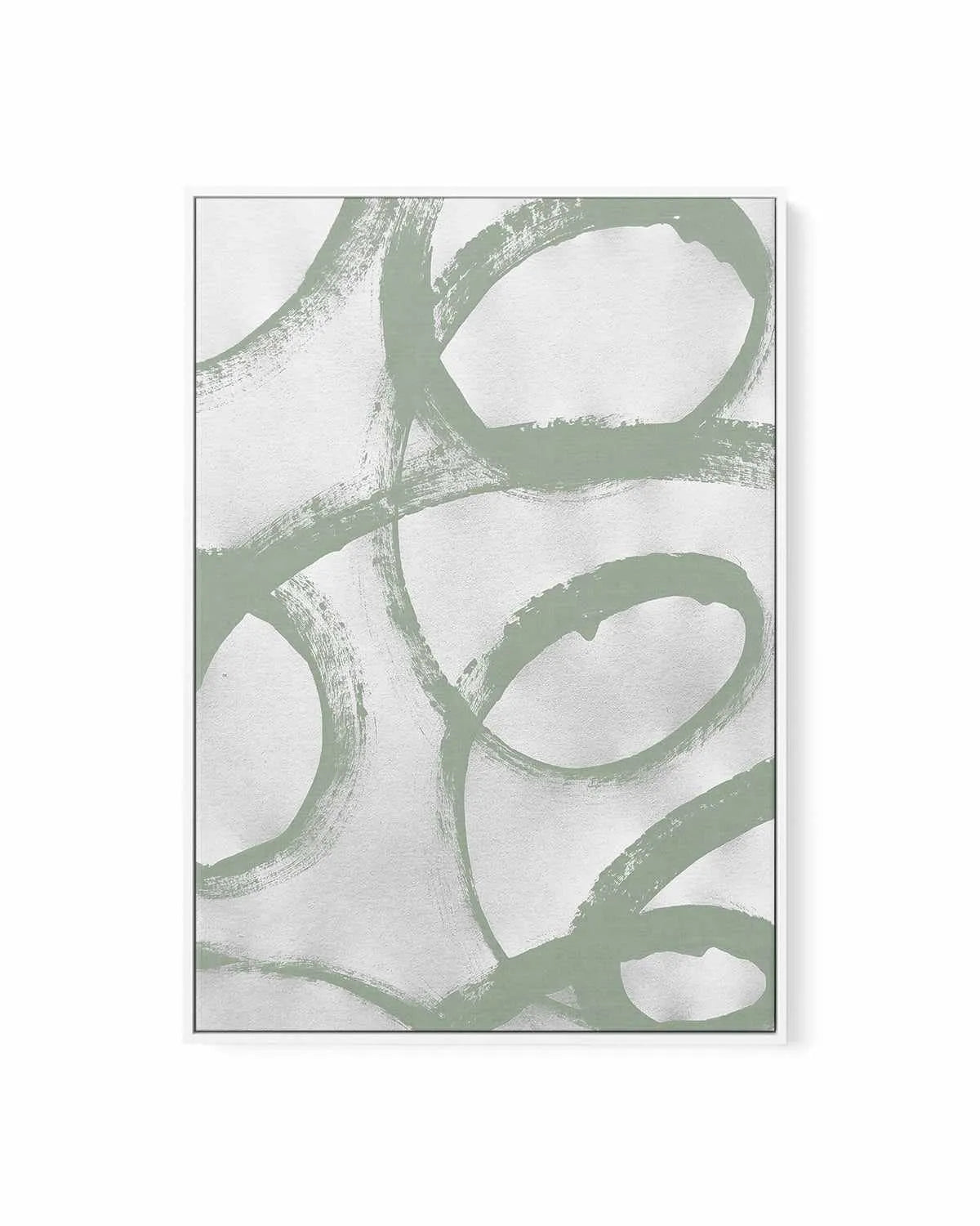 Acrylic Abstract I in Sage | Framed Canvas Art Print from Olive et Oriel where you can shop wallpaper and artworks online