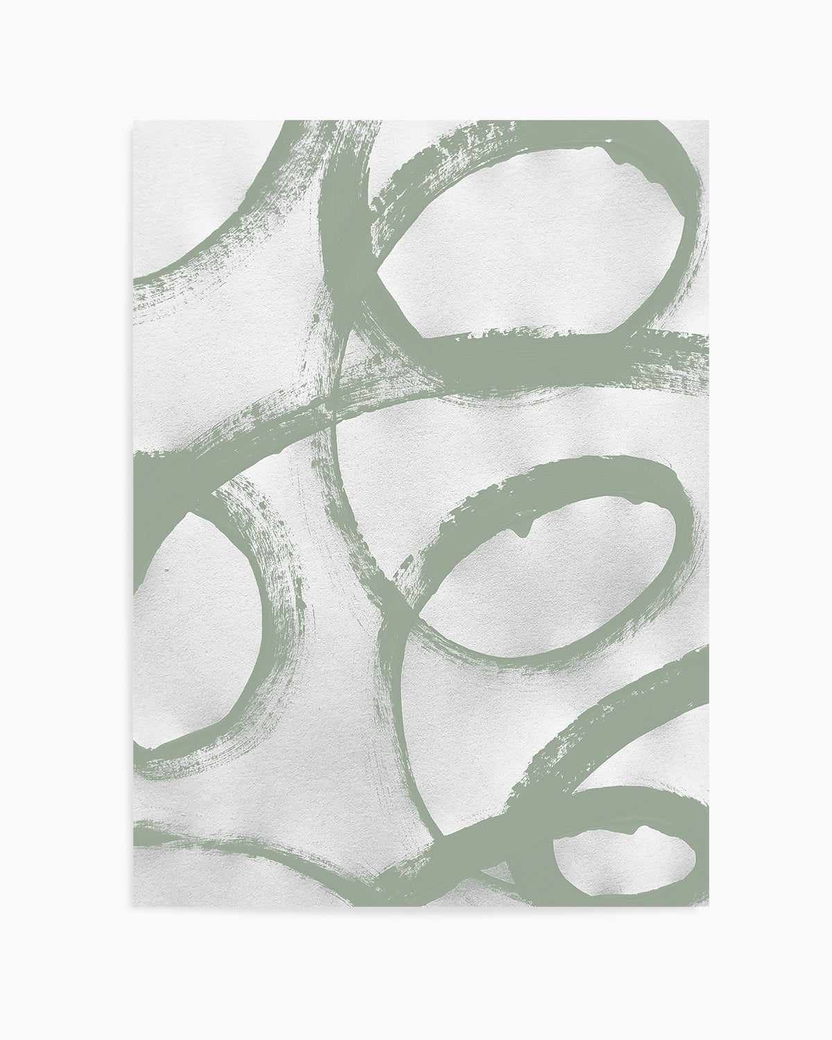 Acrylic Abstract I in Sage Art Print