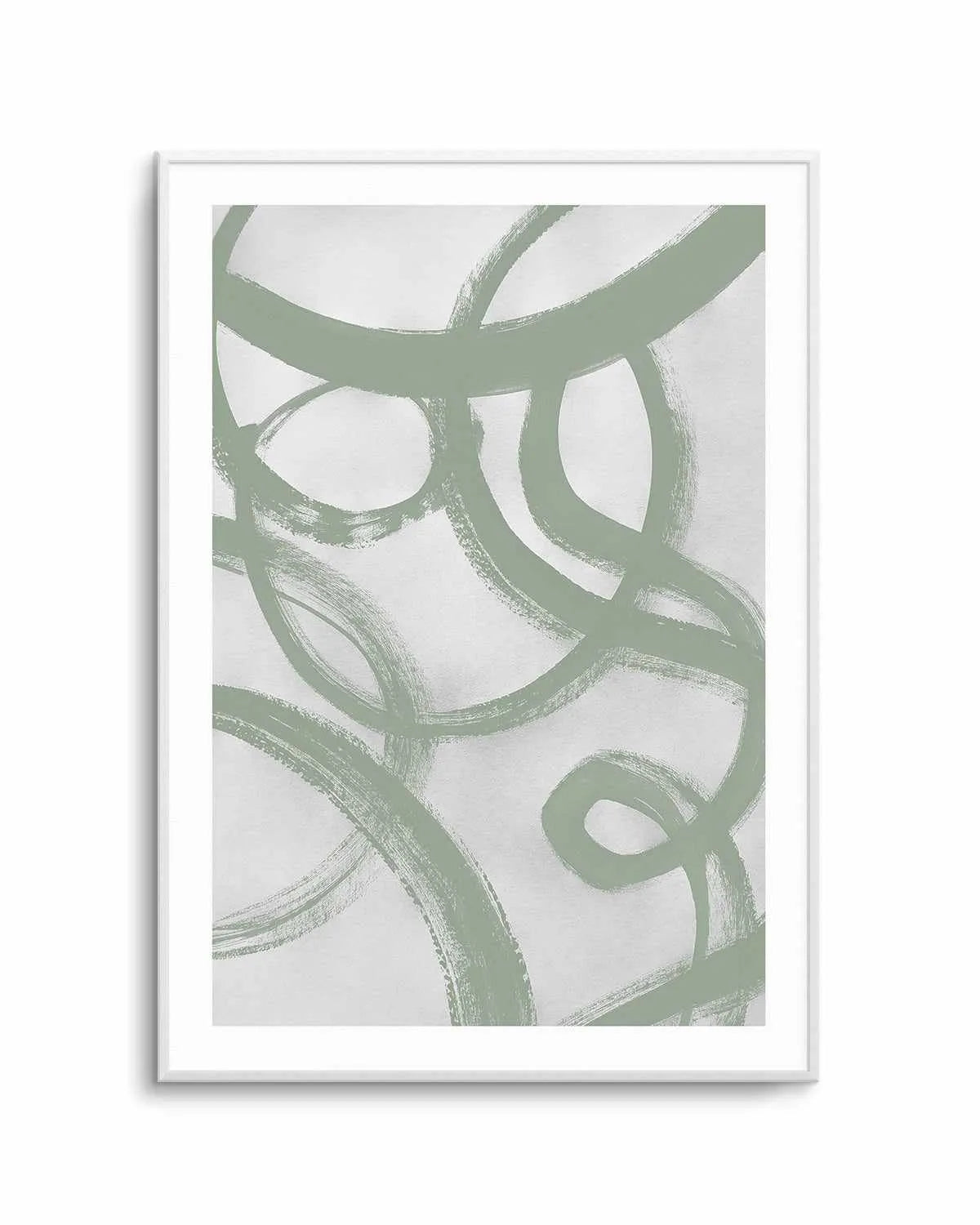 Acrylic Abstract II in Sage Art Print from Olive et Oriel where you can shop wallpaper and artworks online