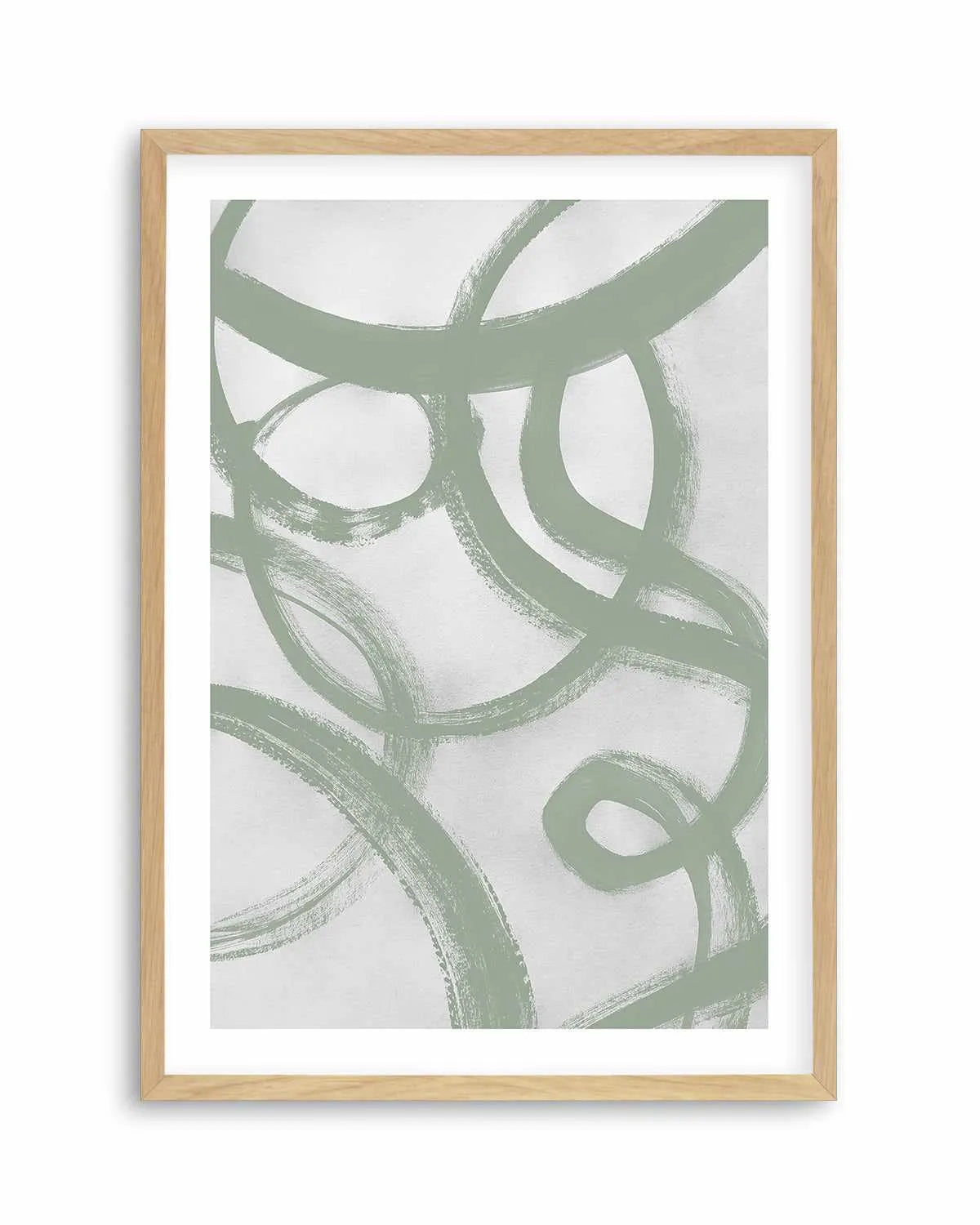 Acrylic Abstract II in Sage Art Print from Olive et Oriel where you can shop wallpaper and artworks online