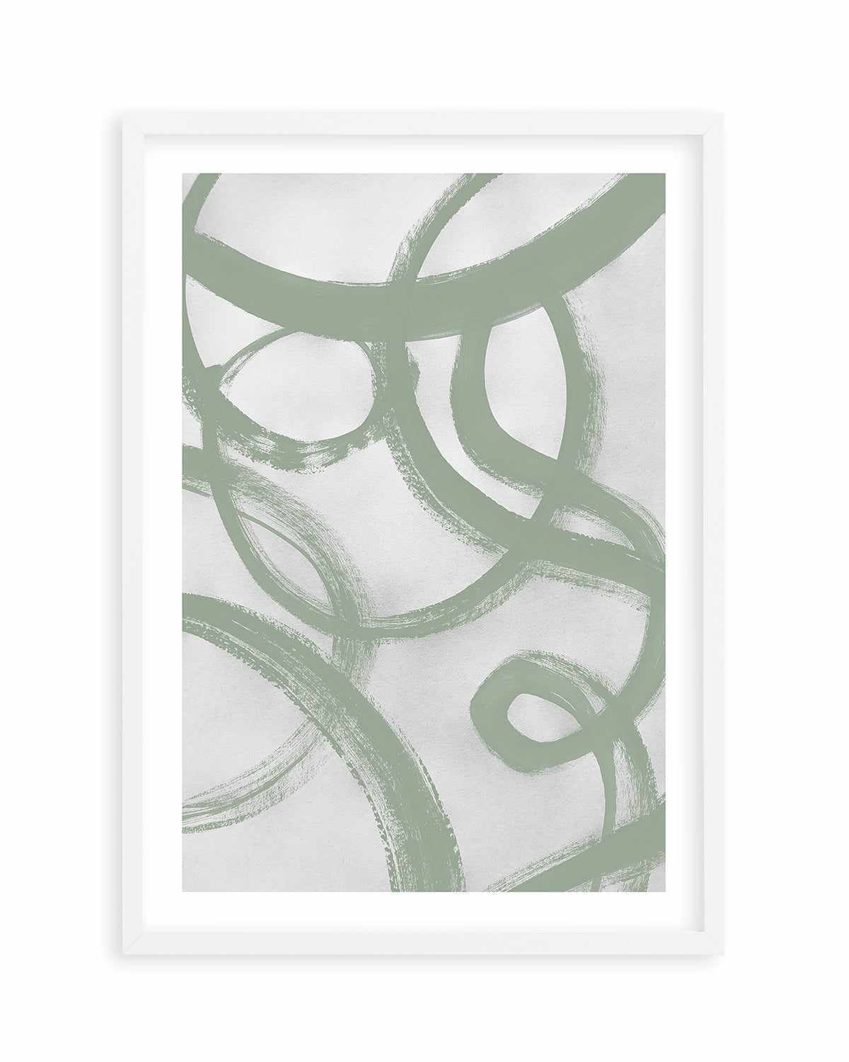 Acrylic Abstract II in Sage Art Print