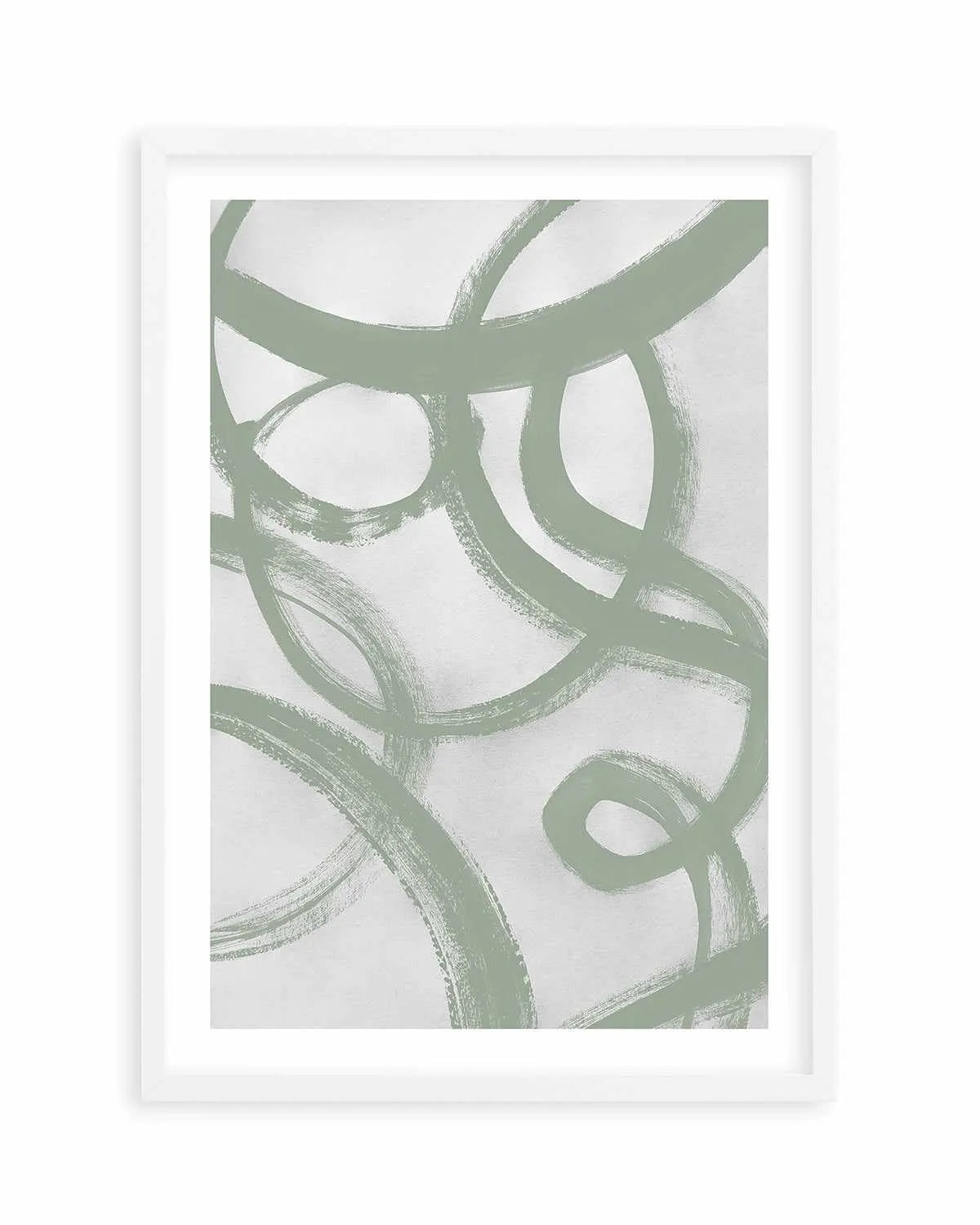 Acrylic Abstract II in Sage Art Print from Olive et Oriel where you can shop wallpaper and artworks online