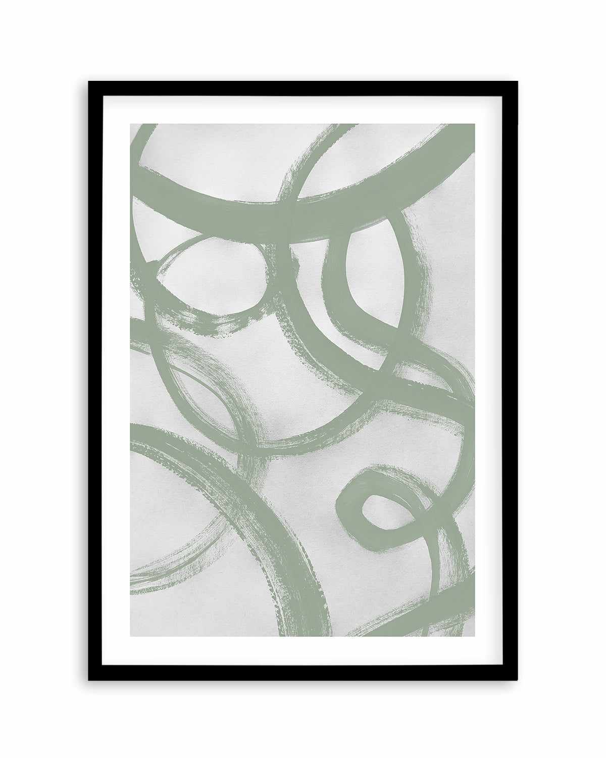 Acrylic Abstract II in Sage Art Print