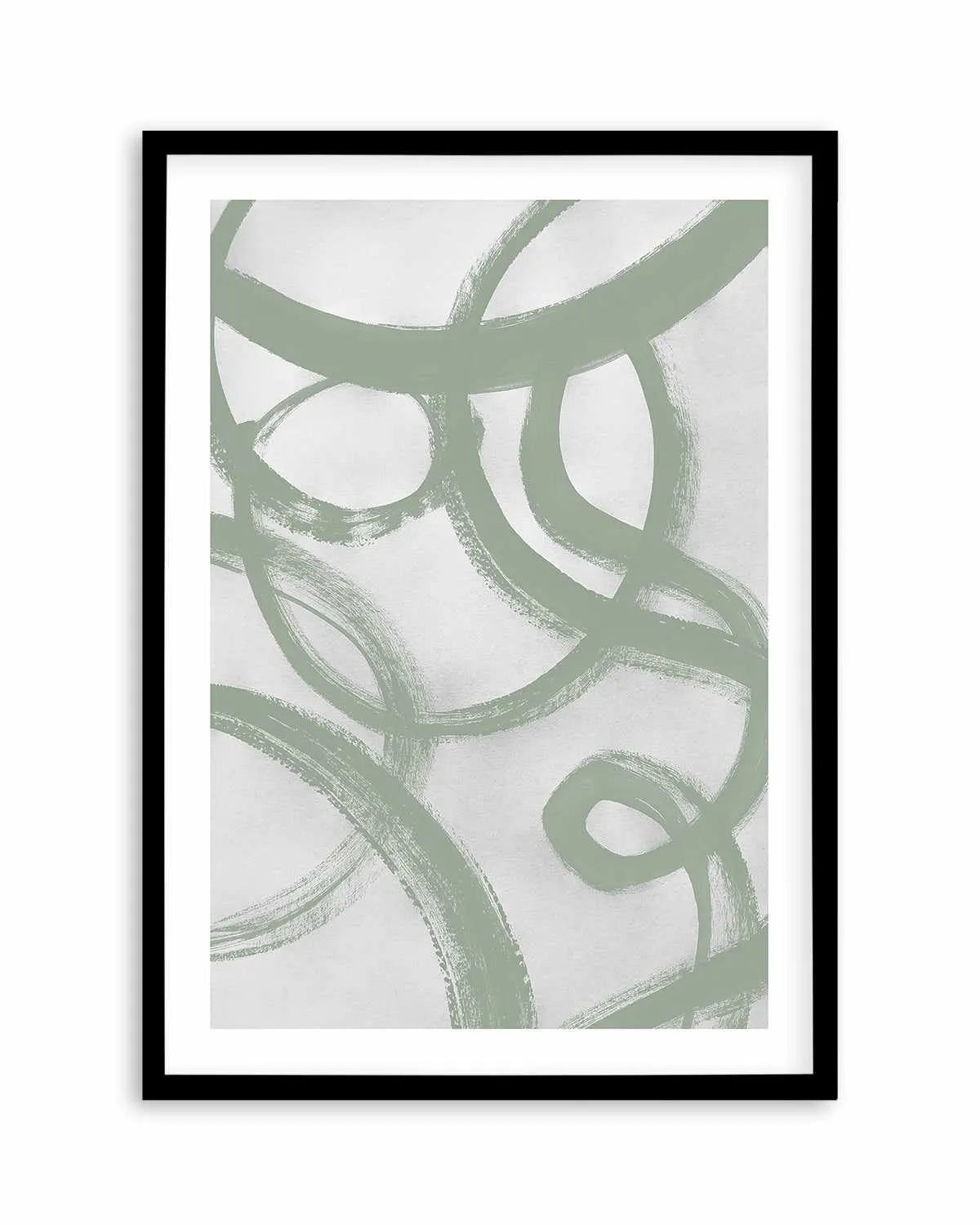 Acrylic Abstract II in Sage Art Print from Olive et Oriel where you can shop wallpaper and artworks online
