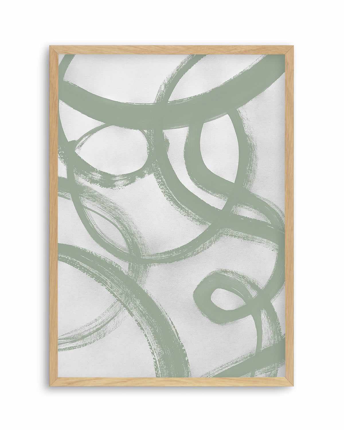 Acrylic Abstract II in Sage Art Print