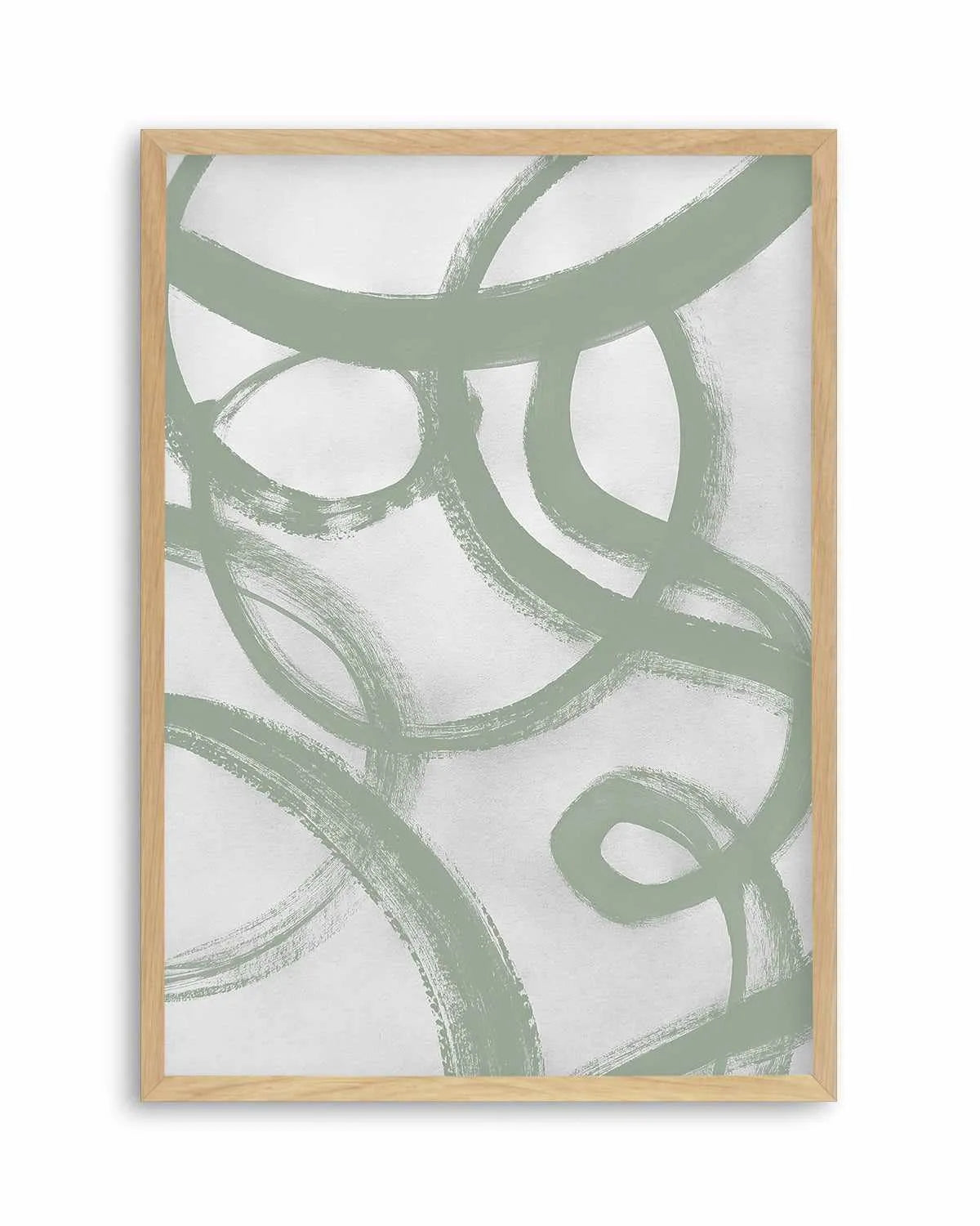 Acrylic Abstract II in Sage Art Print from Olive et Oriel where you can shop wallpaper and artworks online