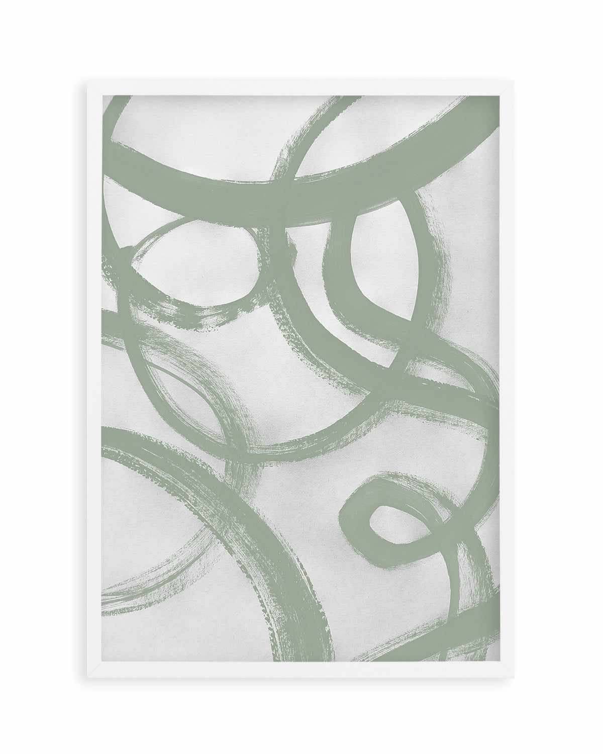 Acrylic Abstract II in Sage Art Print