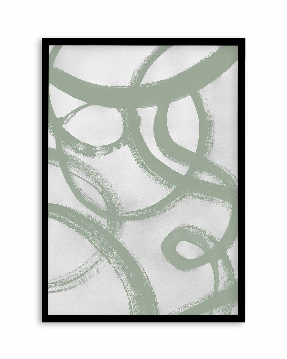 Acrylic Abstract II in Sage Art Print