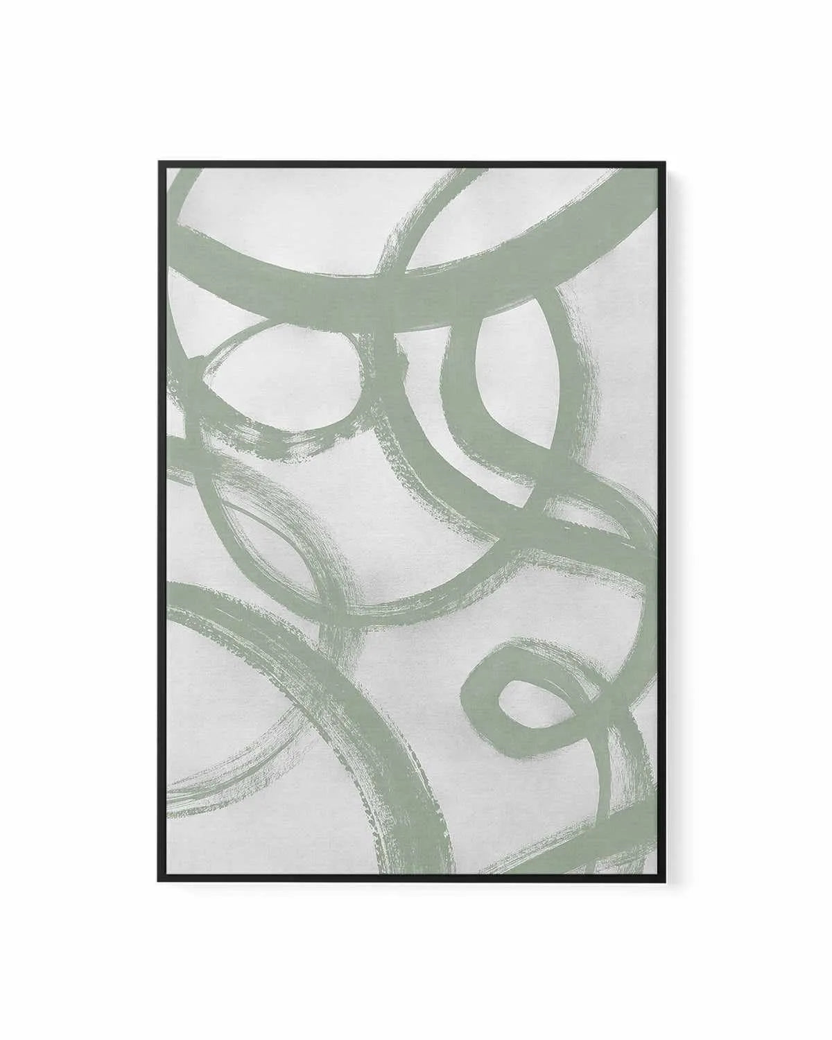 Acrylic Abstract II in Sage | Framed Canvas Art Print from Olive et Oriel where you can shop wallpaper and artworks online